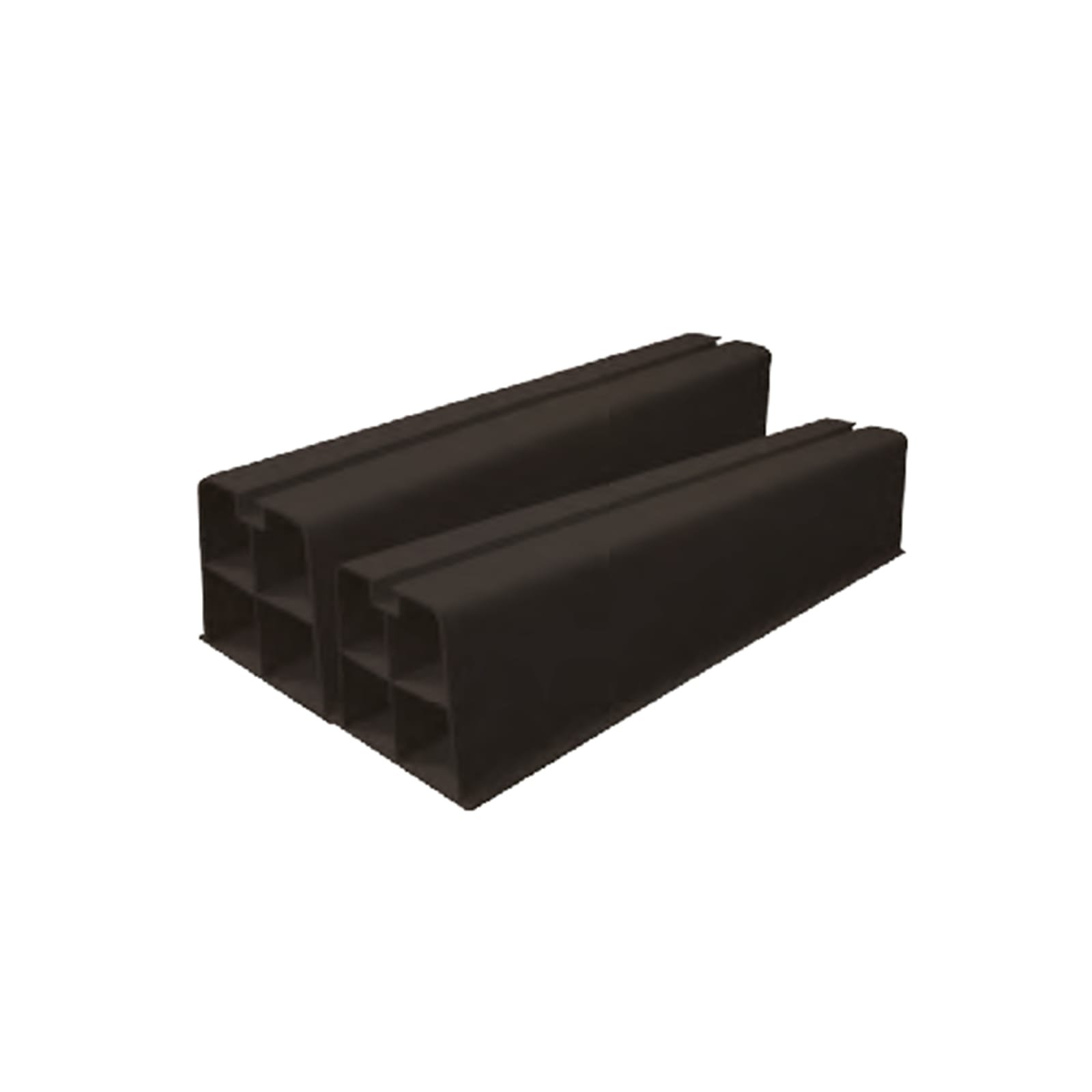 Canalit opstelbalken kunststof 1000x100x100 zwart. 2 stuks