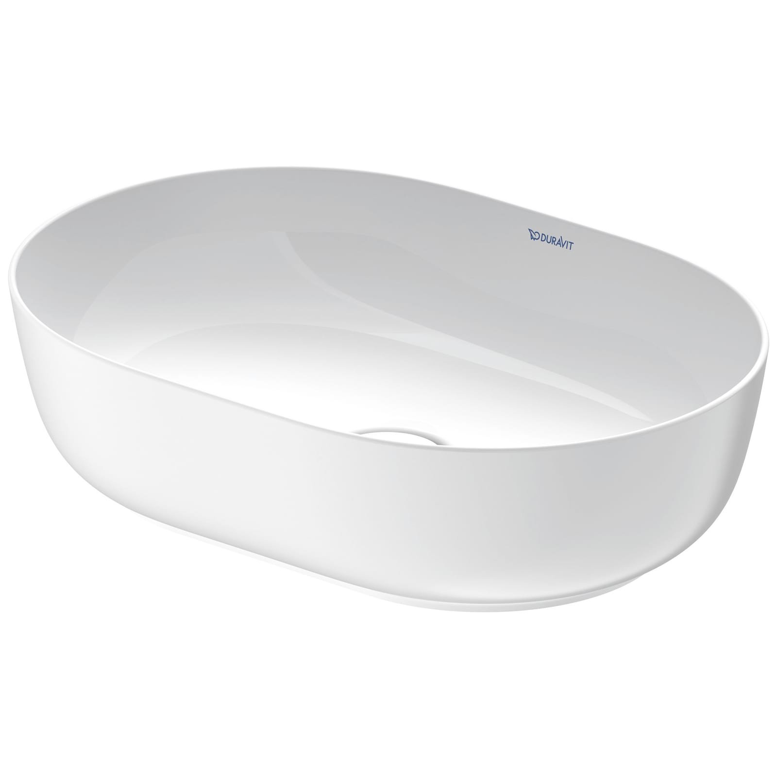 Duravit luv opzetwastafel binnenzijde 500 x 350 mm wit buitenzijde wit zijdemat