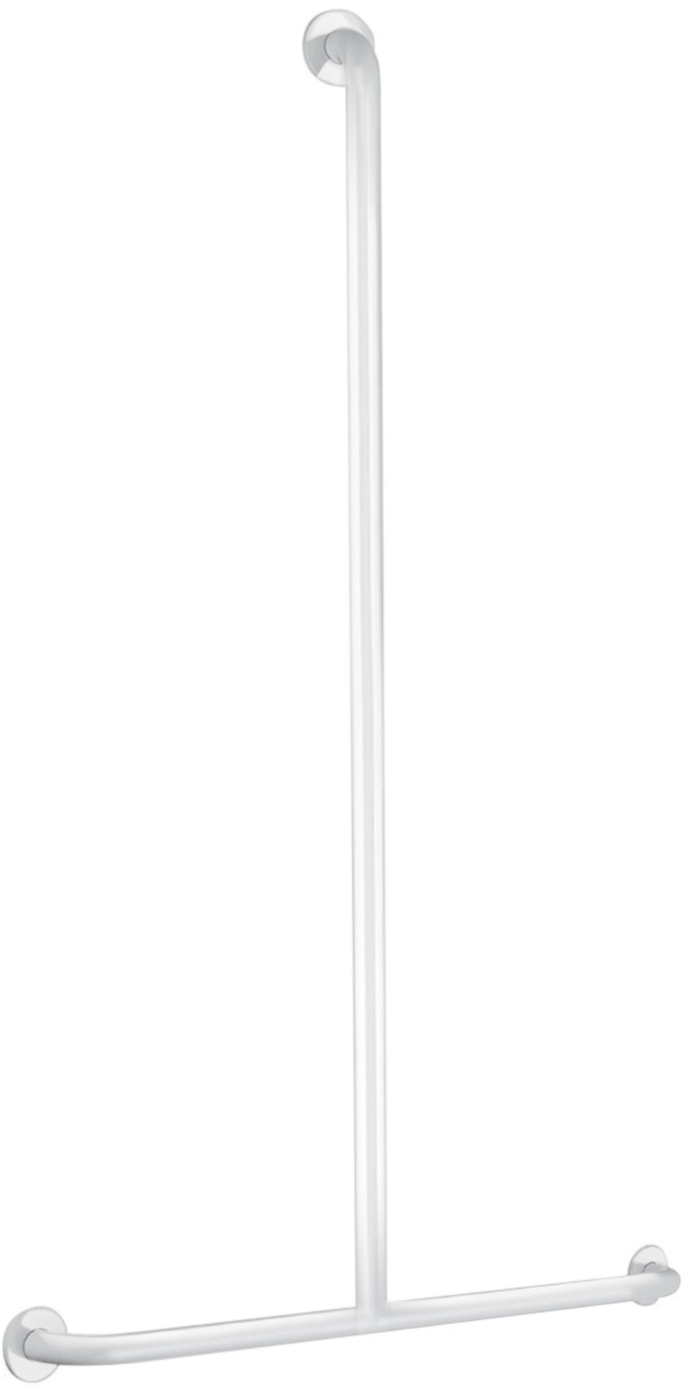 Delabie BASIC greep in T-vorm Ø32 1150x500 wit epoxy