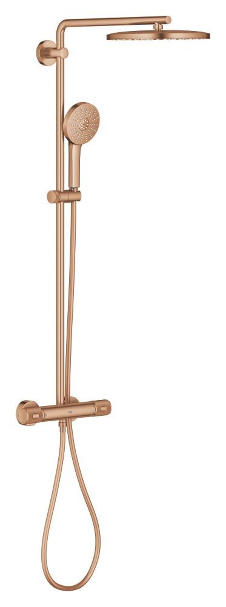 Grohe Euphoria 280 Douchesysteem CoolTouch Thermostaat 8.0 L/min Bij 3 Bar Warm Sunset Geborsteld