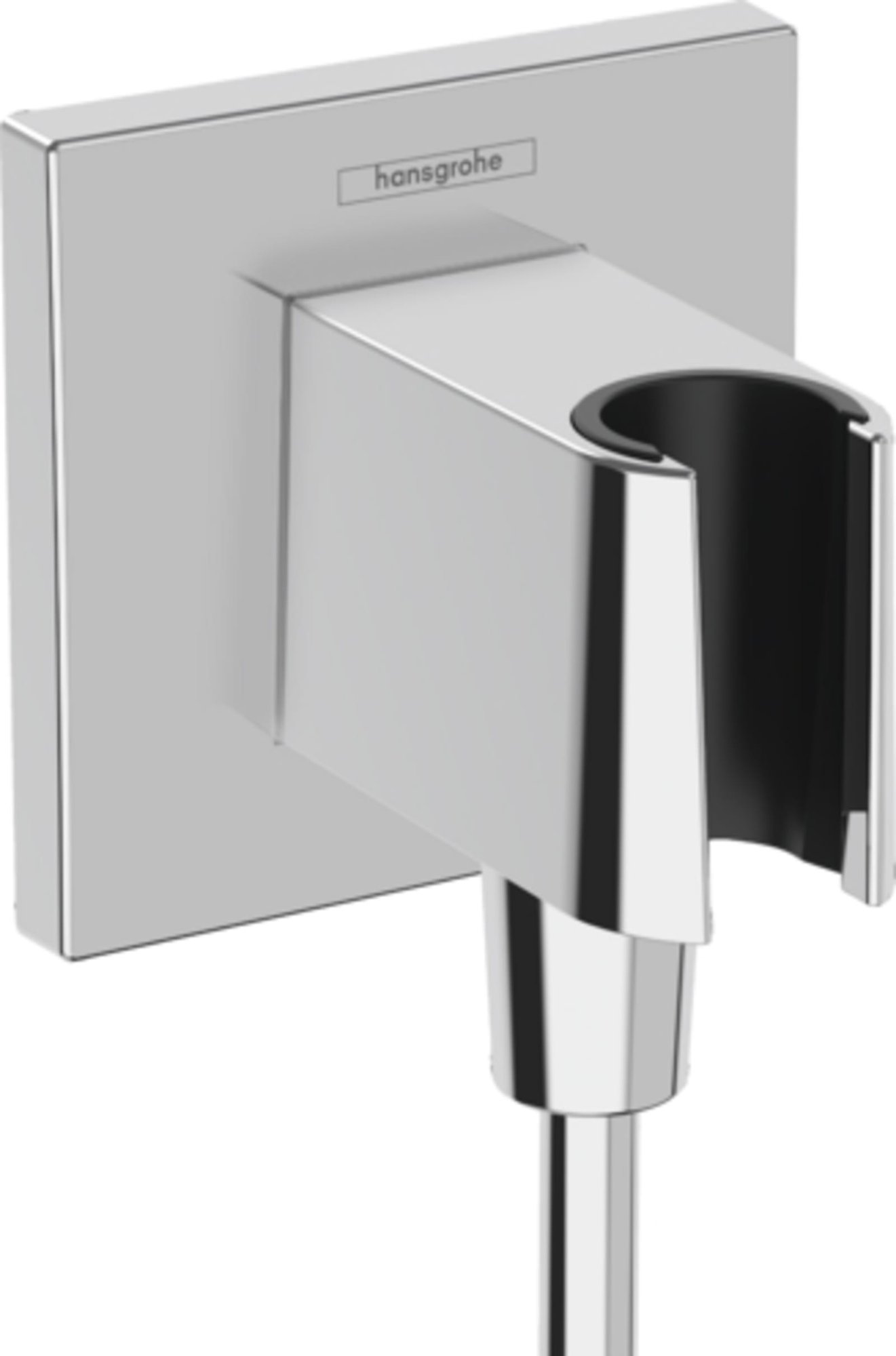 Hansgrohe Fixfit Porter E handdouchehouder incl. muuraansluitbocht, chroom