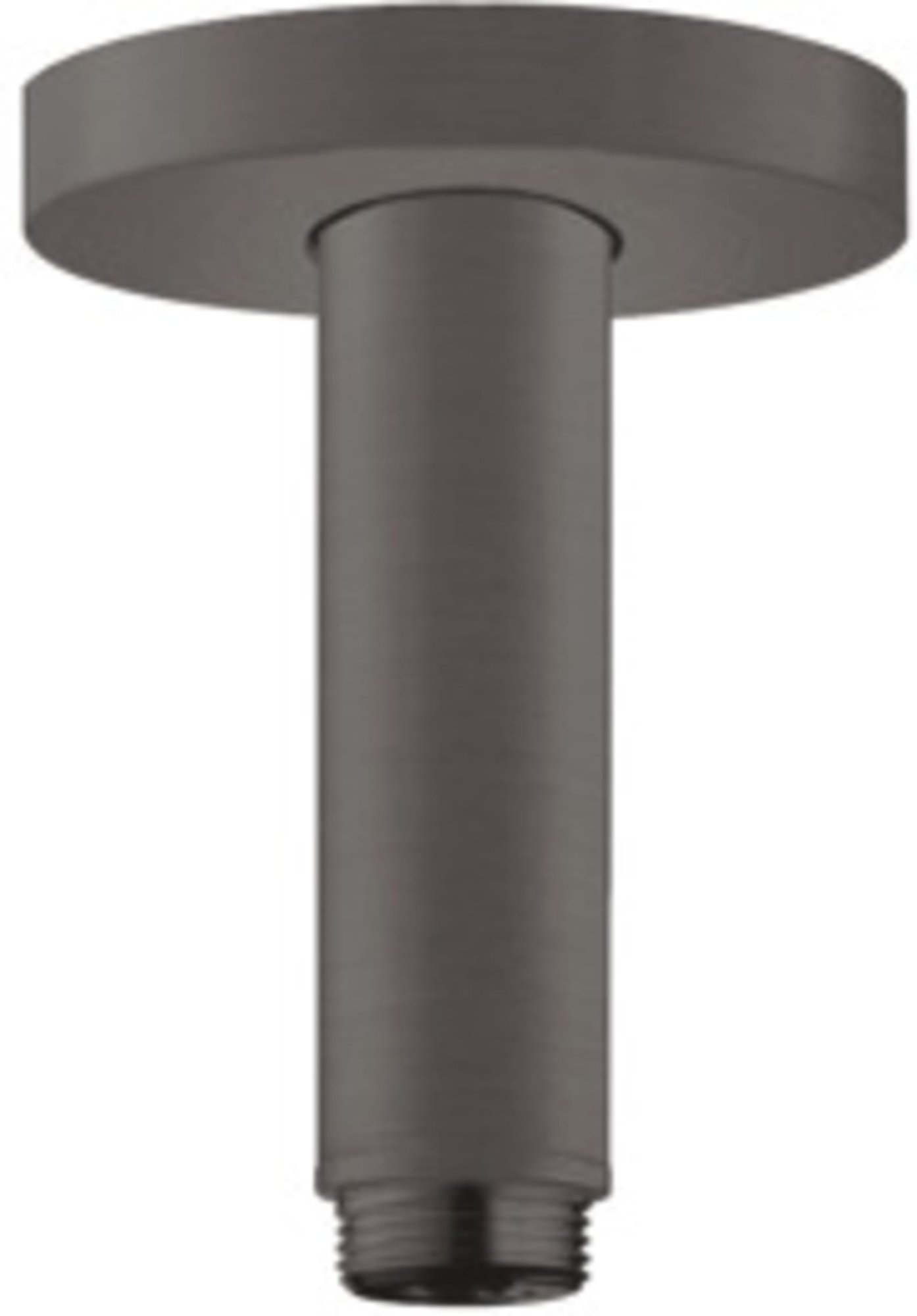 Hansgrohe, Plafondaansluiting 100mm, geborsteld zwart chroom