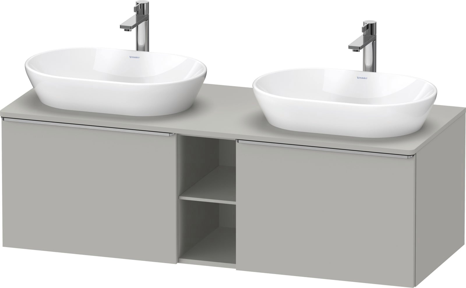 D-Neo Console wastafelonderbouw hangend Betongrijs Mat (1200895023)