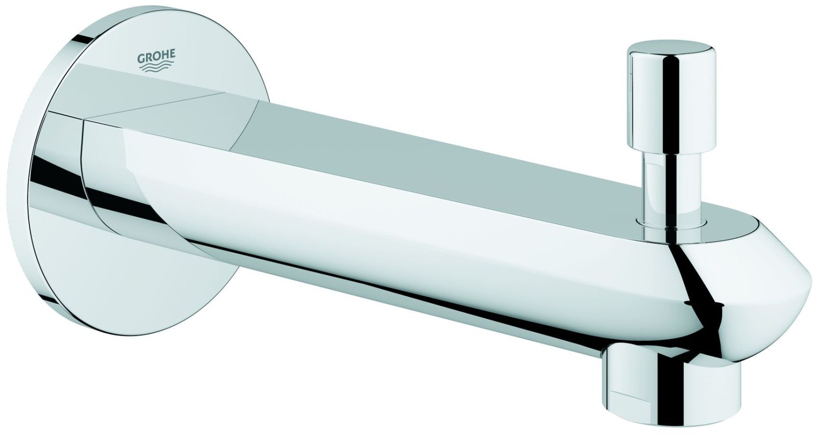 Grohe Eurodisc Cosmopolitan, Buisuitloop sanitairkraan, met omstelinrichting, wand, G1/2", 170mm voorsprong uitloop recht, chroom