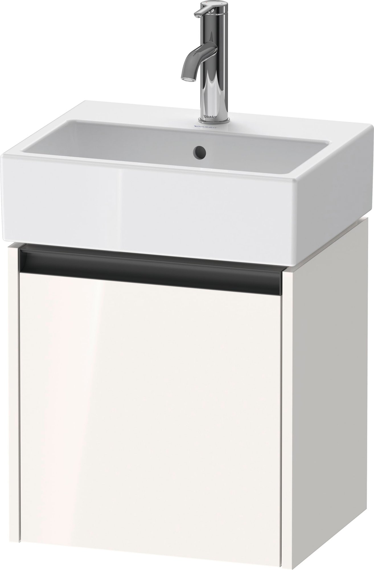 Duravit Ketho.2 Wastafelonderbouw hangend, Wit Hoogglans, rechthoekig, aantal deuren: 1 – K25070R22220000