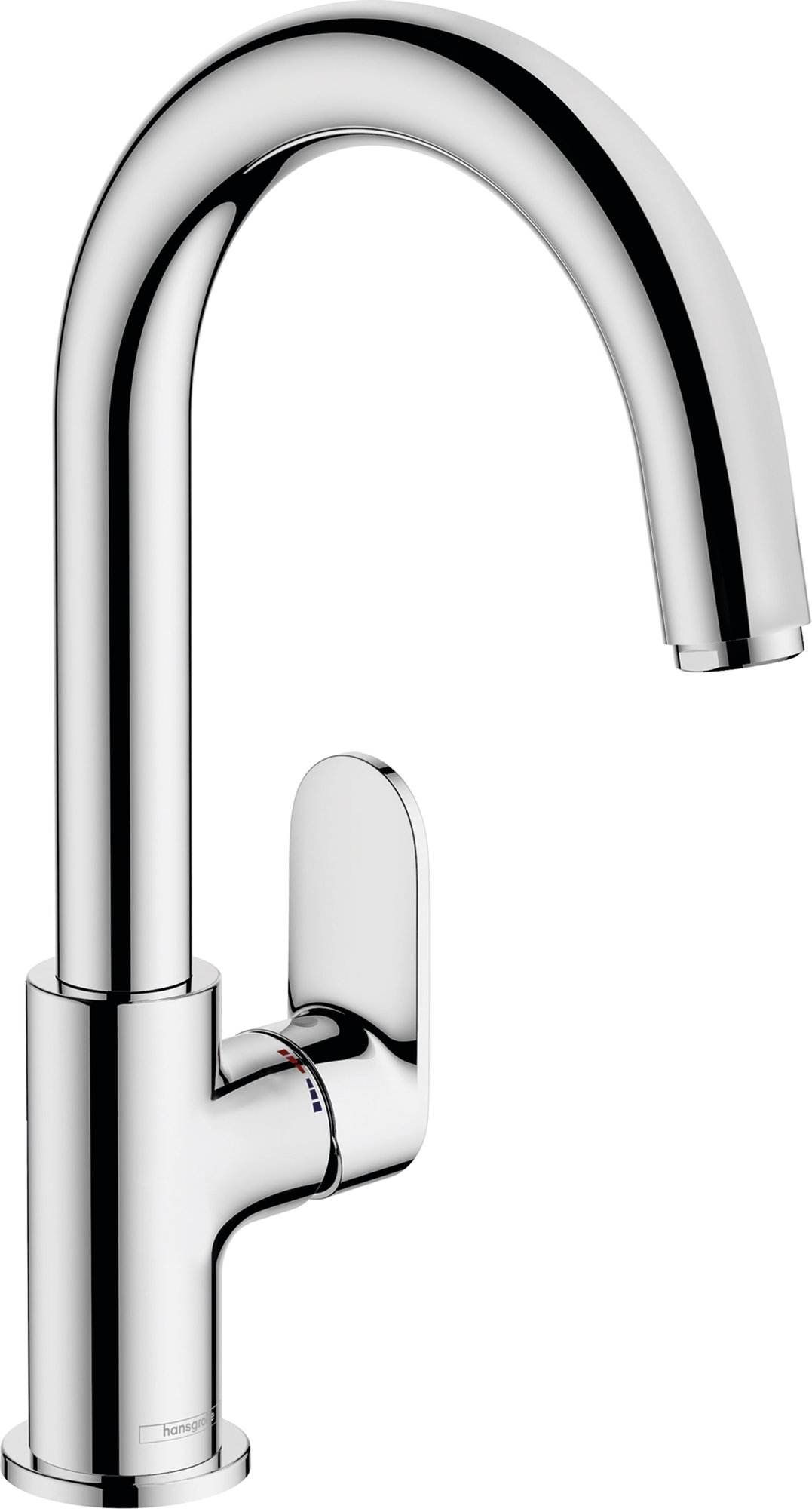 Hansgrohe Vernis Blend 1-greeps wastafelkraan 210 met draaibare uitloop, met trekwaste, chroom