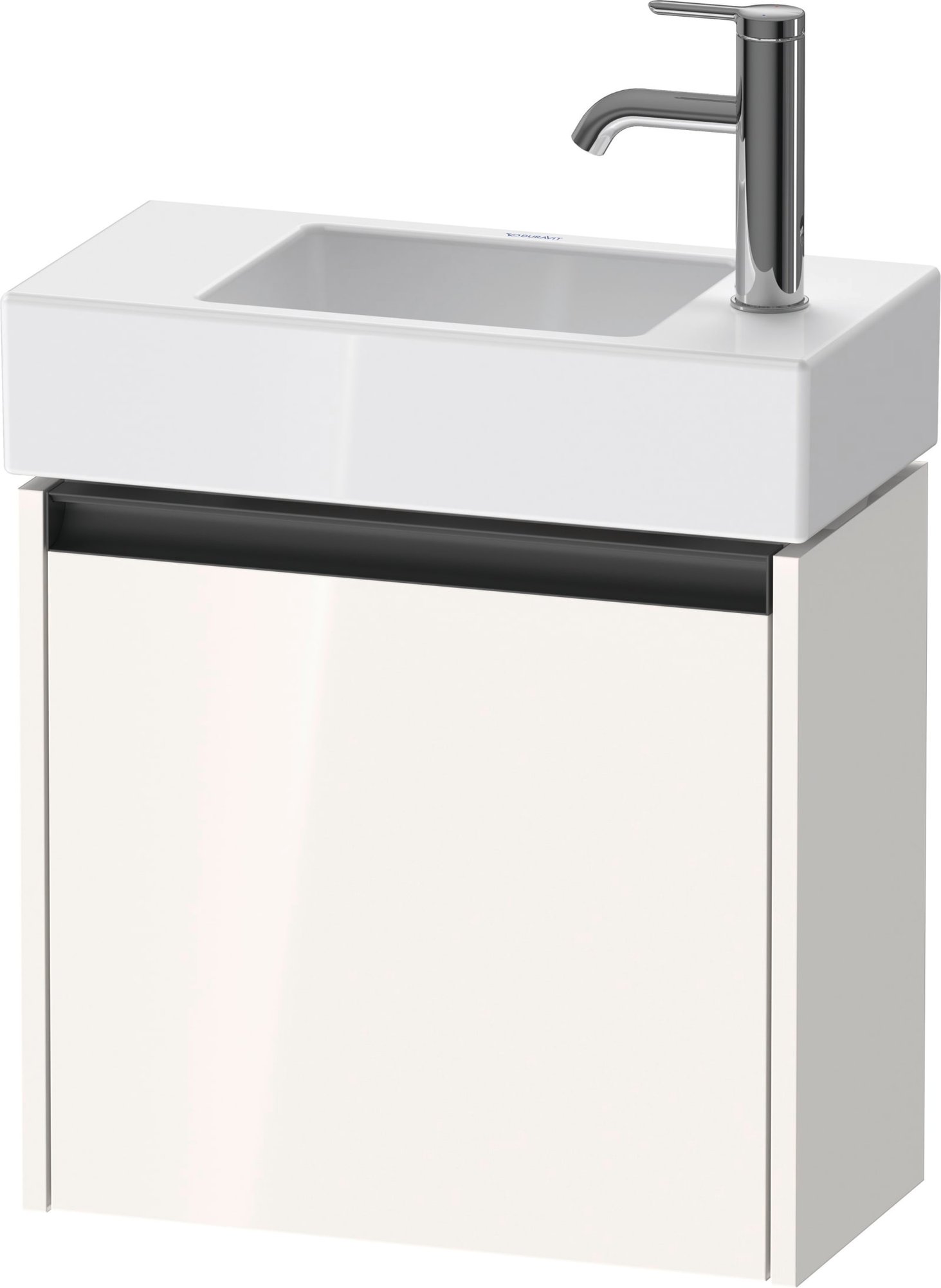 Duravit Ketho.2 Wastafelonderbouw hangend, Wit Hoogglans, rechthoekig, aantal deuren: 1 – K25072R22220000