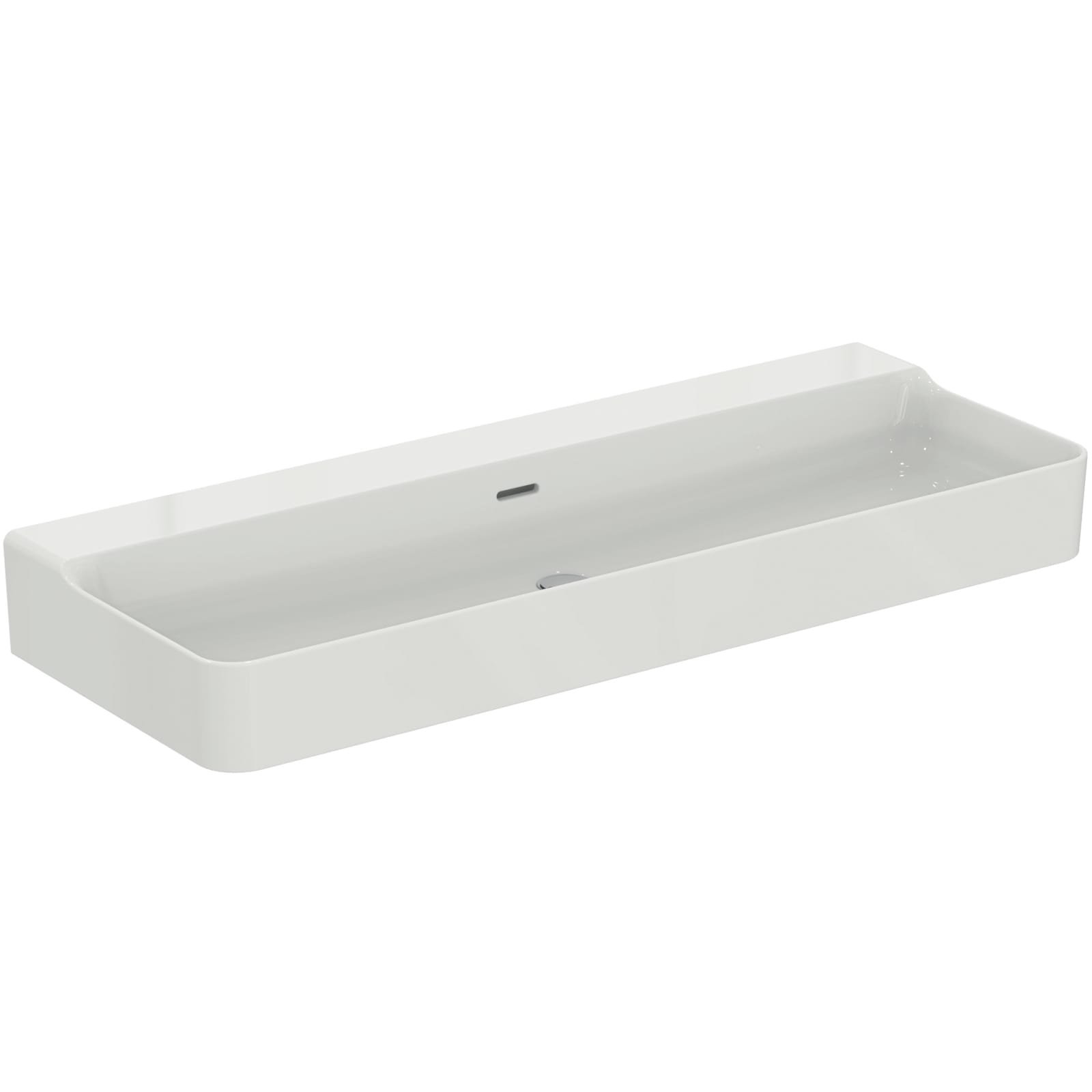 CONCA | WASTAFEL 1200X450X145 MM GLANZEND WIT, ZONDER KG, MET OL | IP