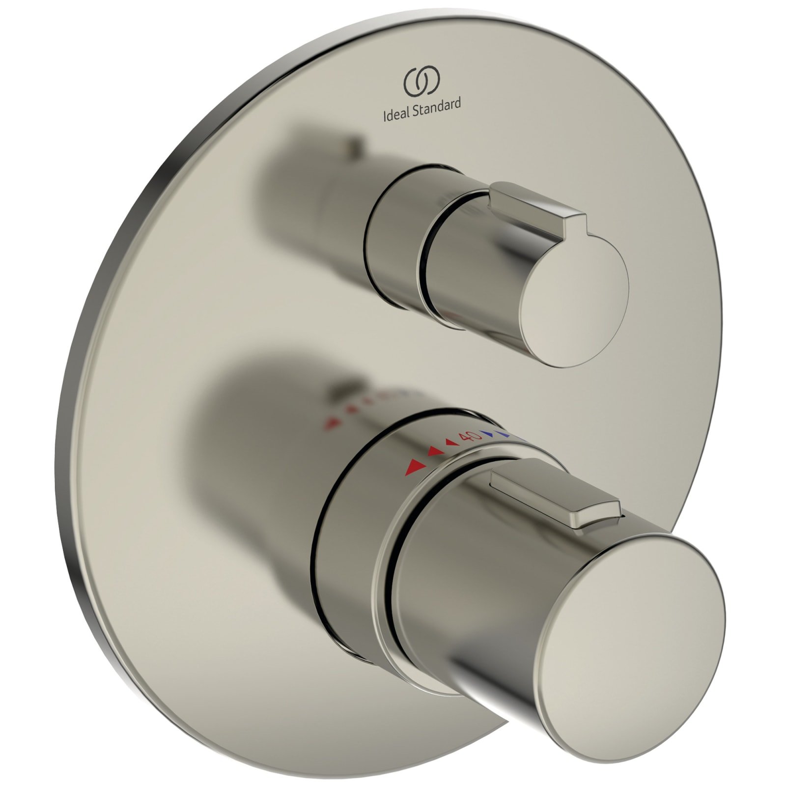 CERATHERM T100 | DOUCHEMENGKRAAN (OPBOUWDEEL) 163X83X163 MM SILVER ST