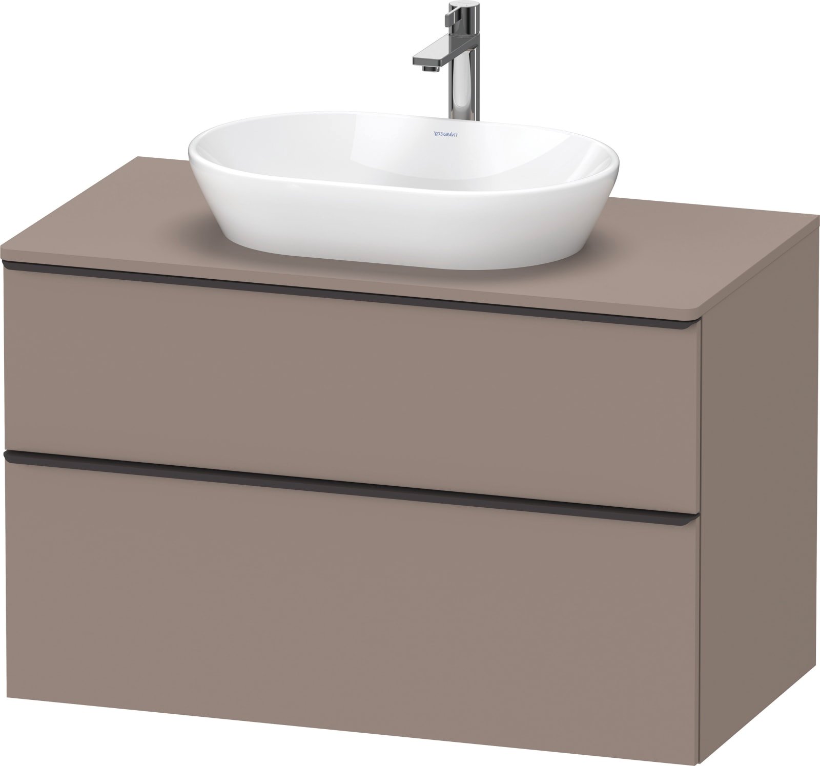 D-Neo Console wastafelonderbouw hangend Basalt Mat (1200894879)