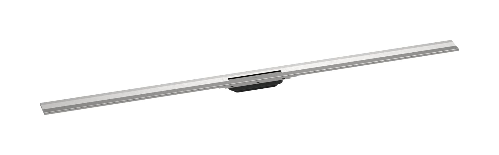 Hansgrohe RainDrain Flex afbouwset douchegoot 1600 inkortbaar wandmontage Brushed Stainless Steel