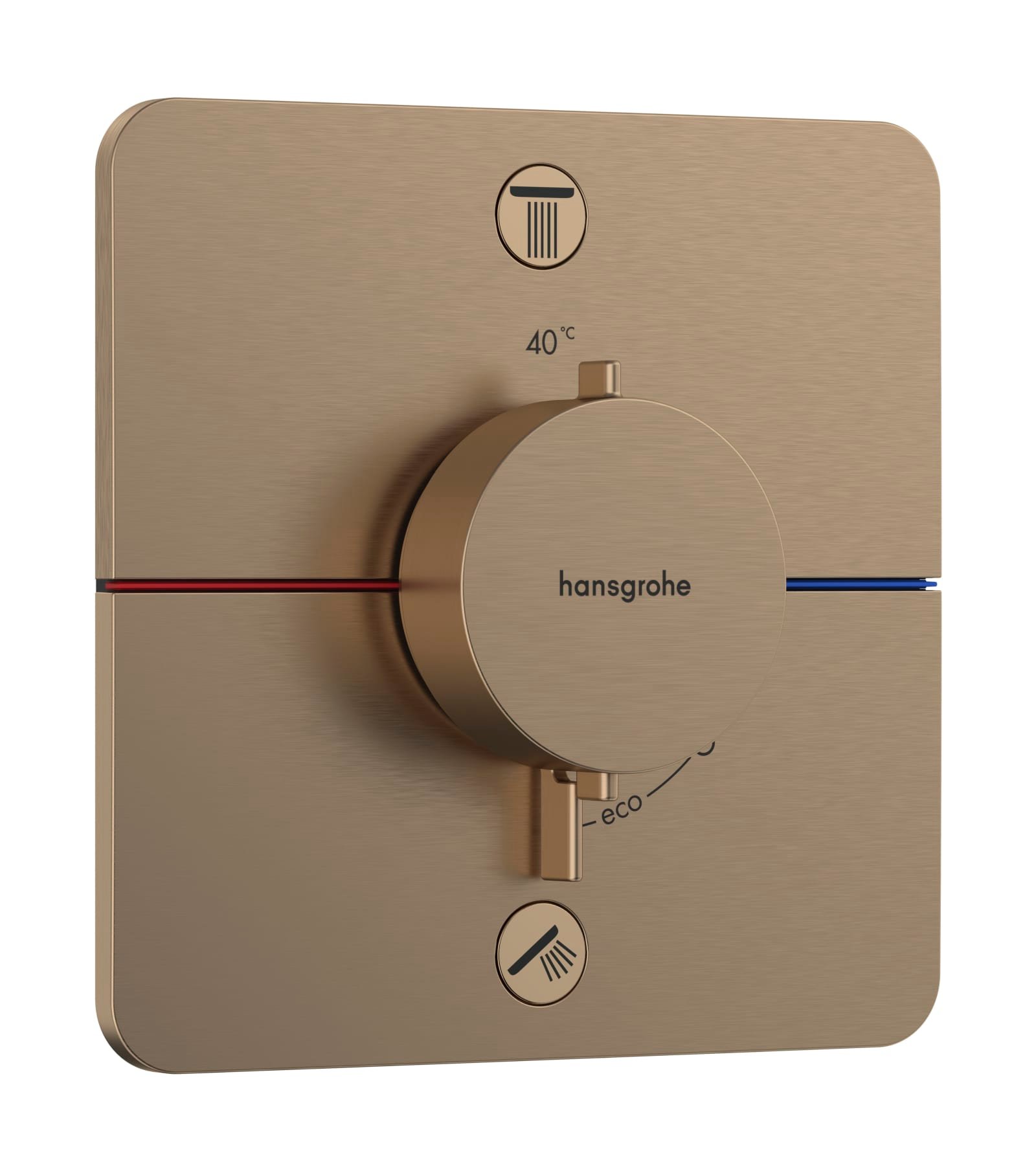 Hansgrohe ShowerSelect Comfort Q thermostaat inbouw 2 functies, Brushed Bronze