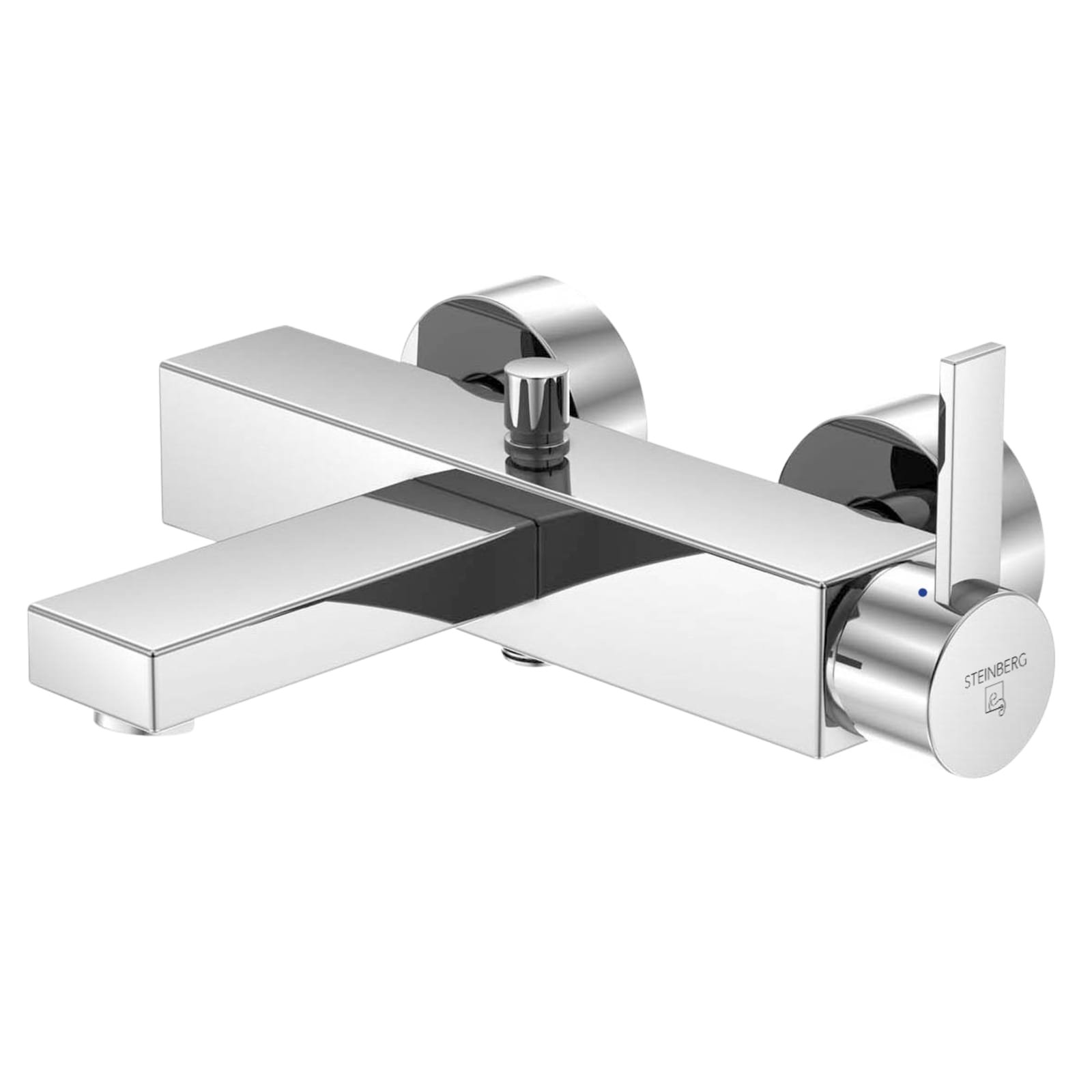 Steinberg 120 eenhendel badmengkraan met keramisch binnenwerk met omstellingen terugstroombeveiliging, chroom