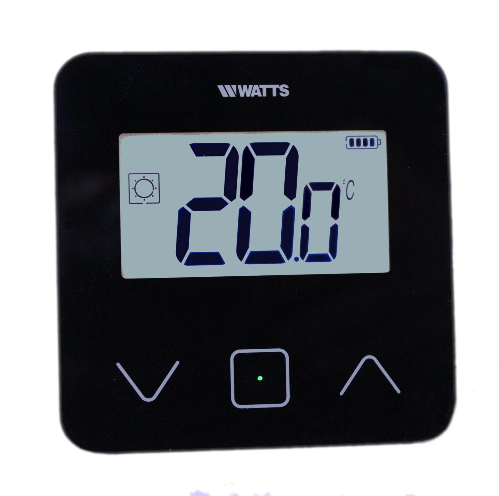Watts digitale LCD touchscreen-thermostaat, zwart, voorzien van een backlight
