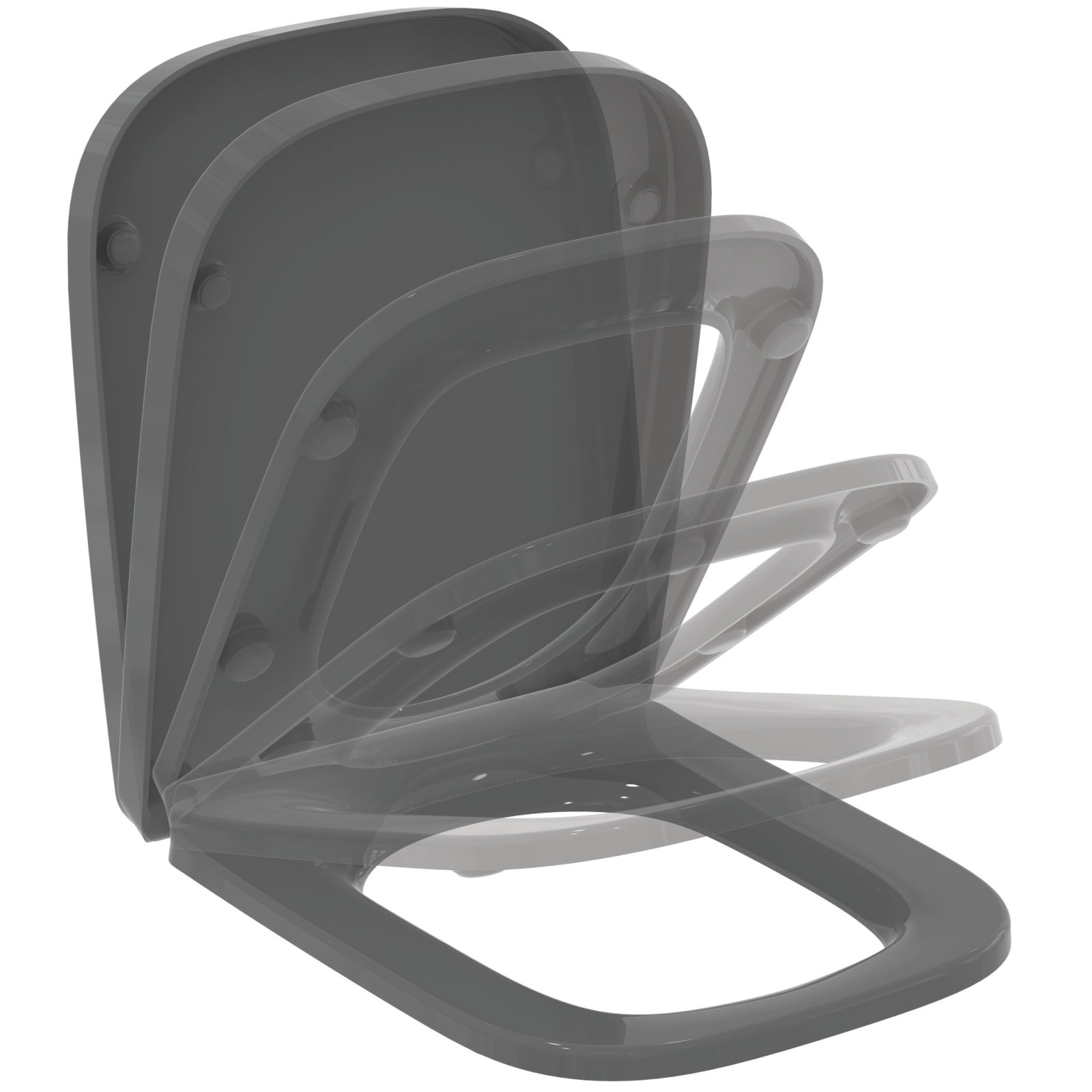 I.LIFE B | CLOSETZITTING WRAPOVER 360X445X45 MM HEATHER | SOFTCLOSE