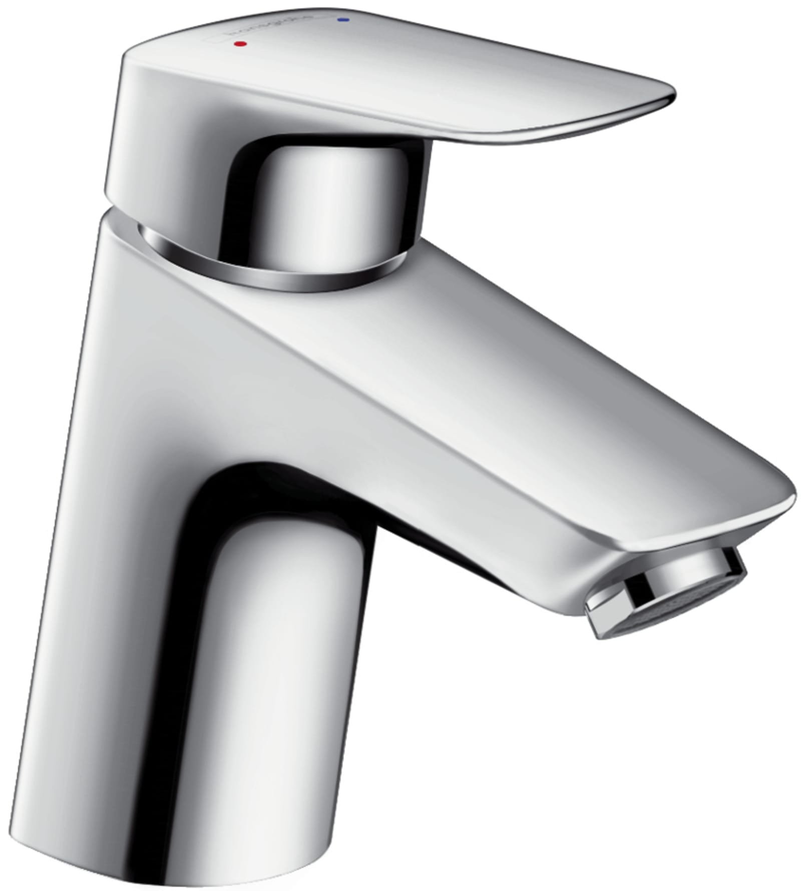 Hansgrohe Logis 70 ééngreeps wastafelmengkraan met PushOpen waste chroom