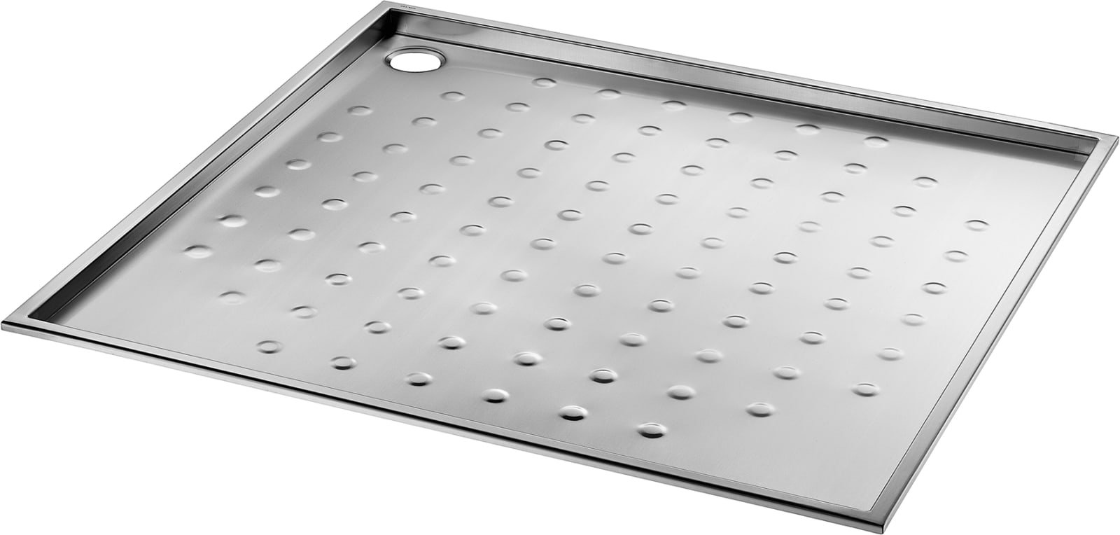 Douchetub PMR 800x800 diepte 30mm RVS 304 mat