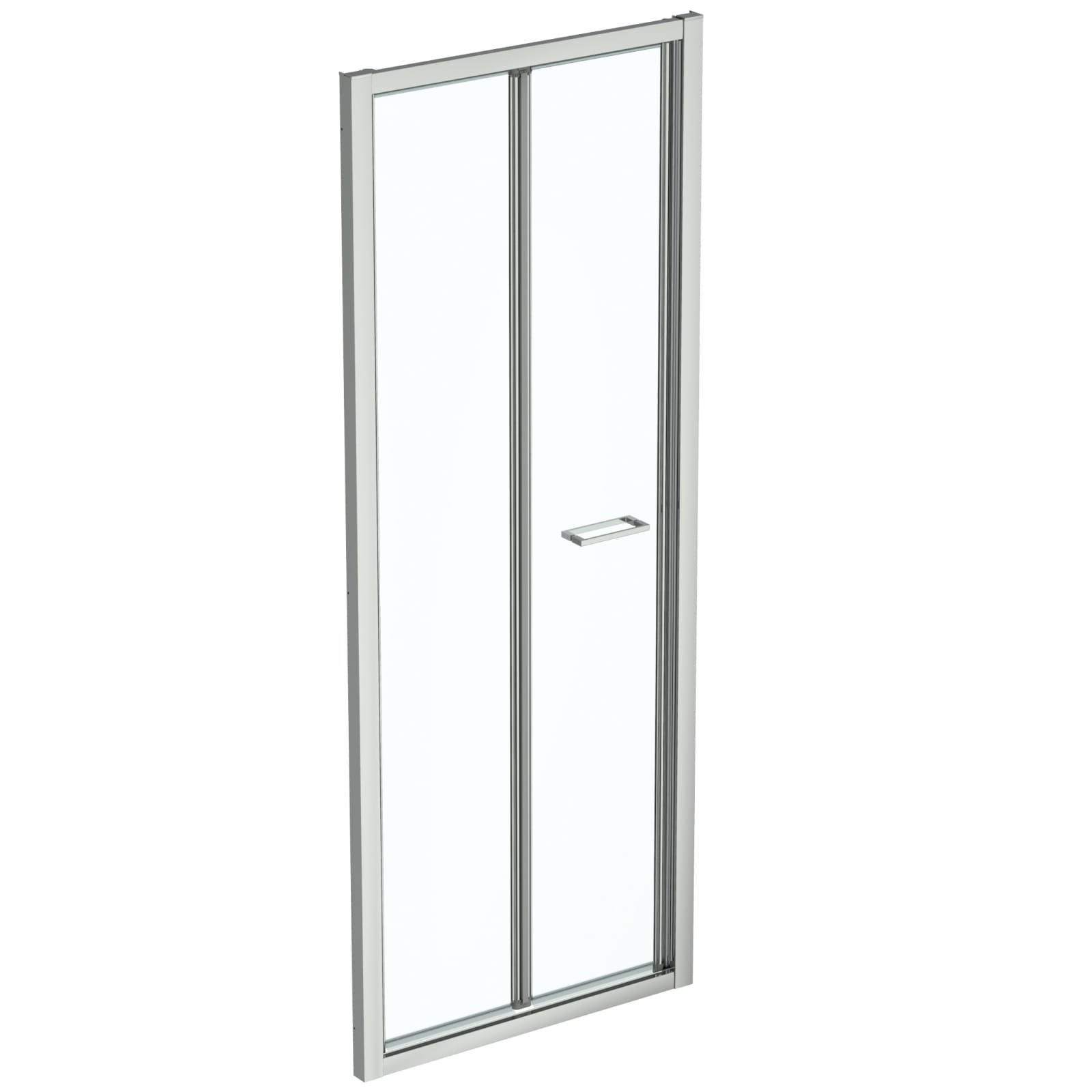 CONNECT 2 | VOUWDEUR BI-FOLD 770X70X1950 MM GLANZEND ZILVER, 2 DEUREN