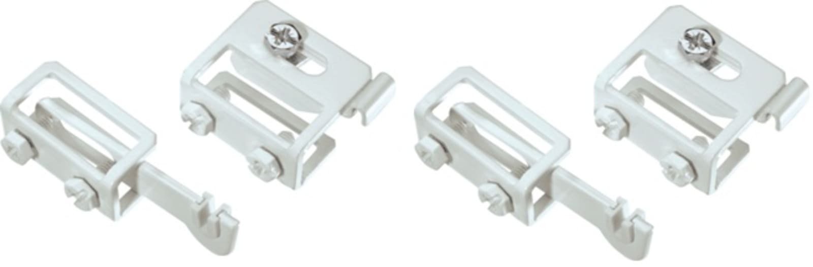 Rofix bevestigingsset wit. Complete set montagebeugels voor type 10, 11, 20 en 21