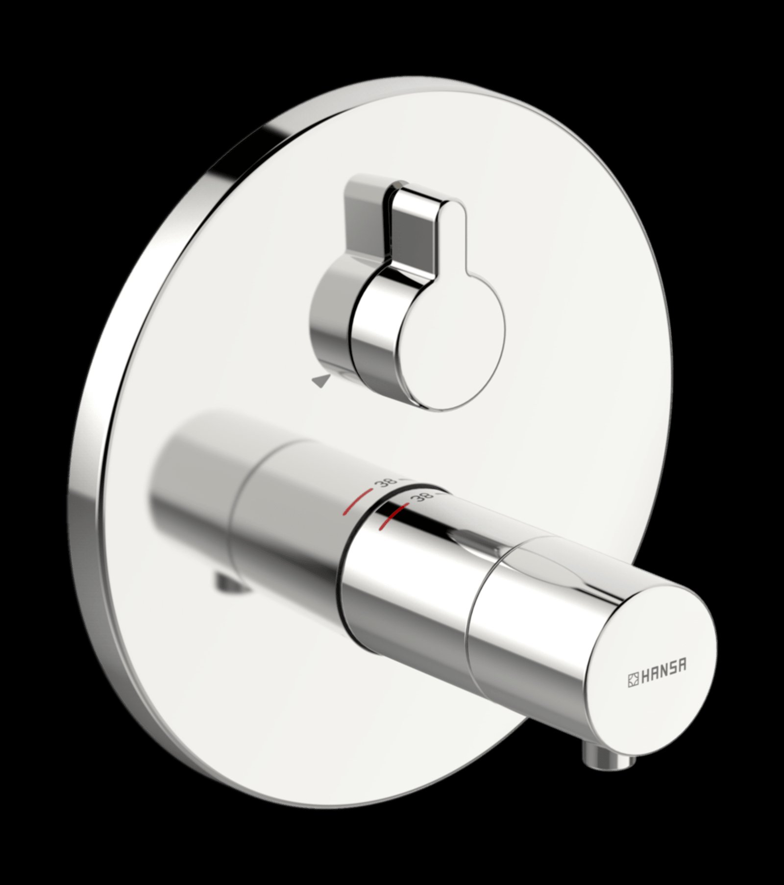 HANSAVAROX Pro LIVING badthermostaat ronde rozet, met omstelling