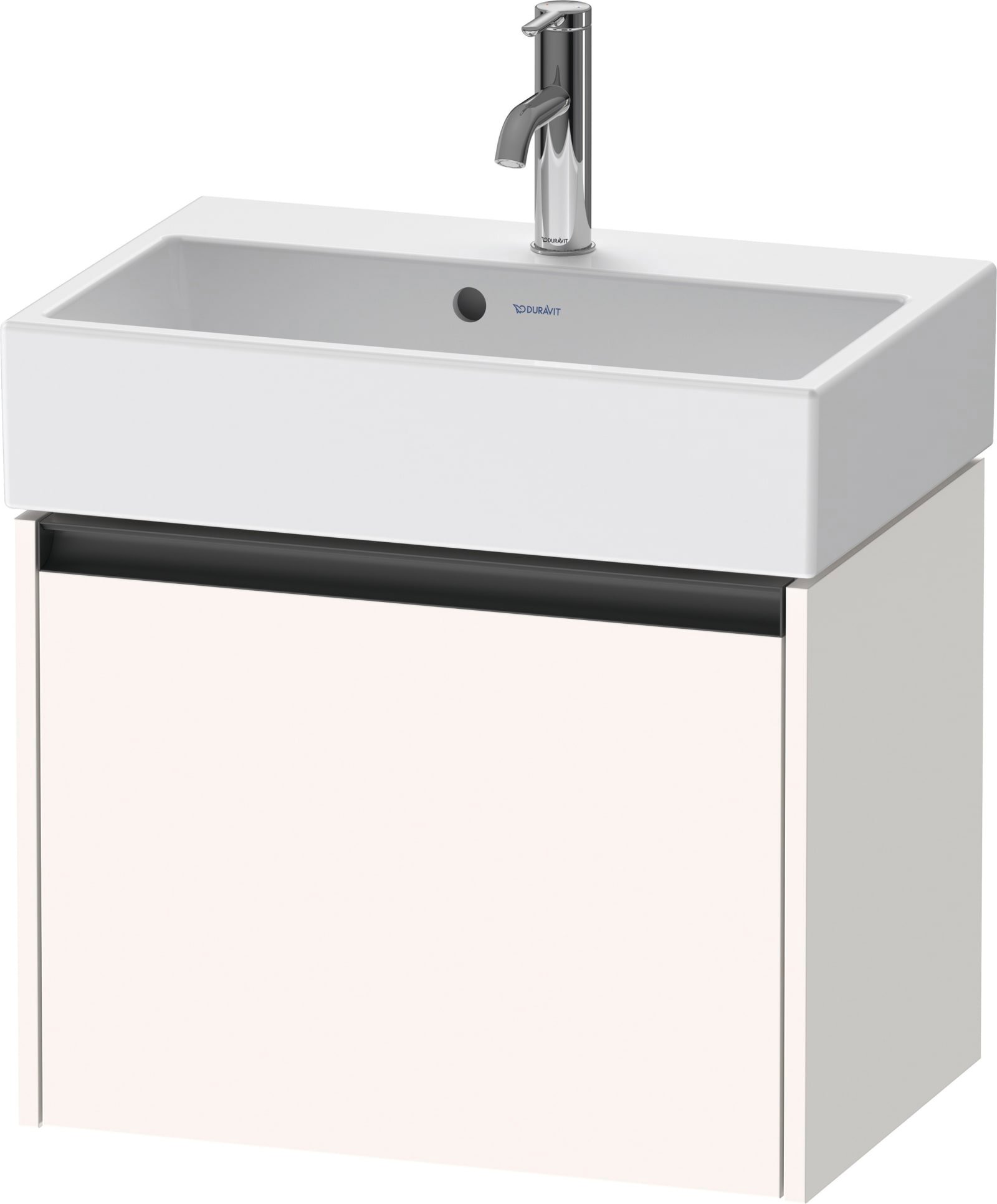 Duravit Ketho.2 Wastafelonderbouw hangend, compact, Wit Supermat, rechthoekig, aantal grote lades: 1 – K25073084840000