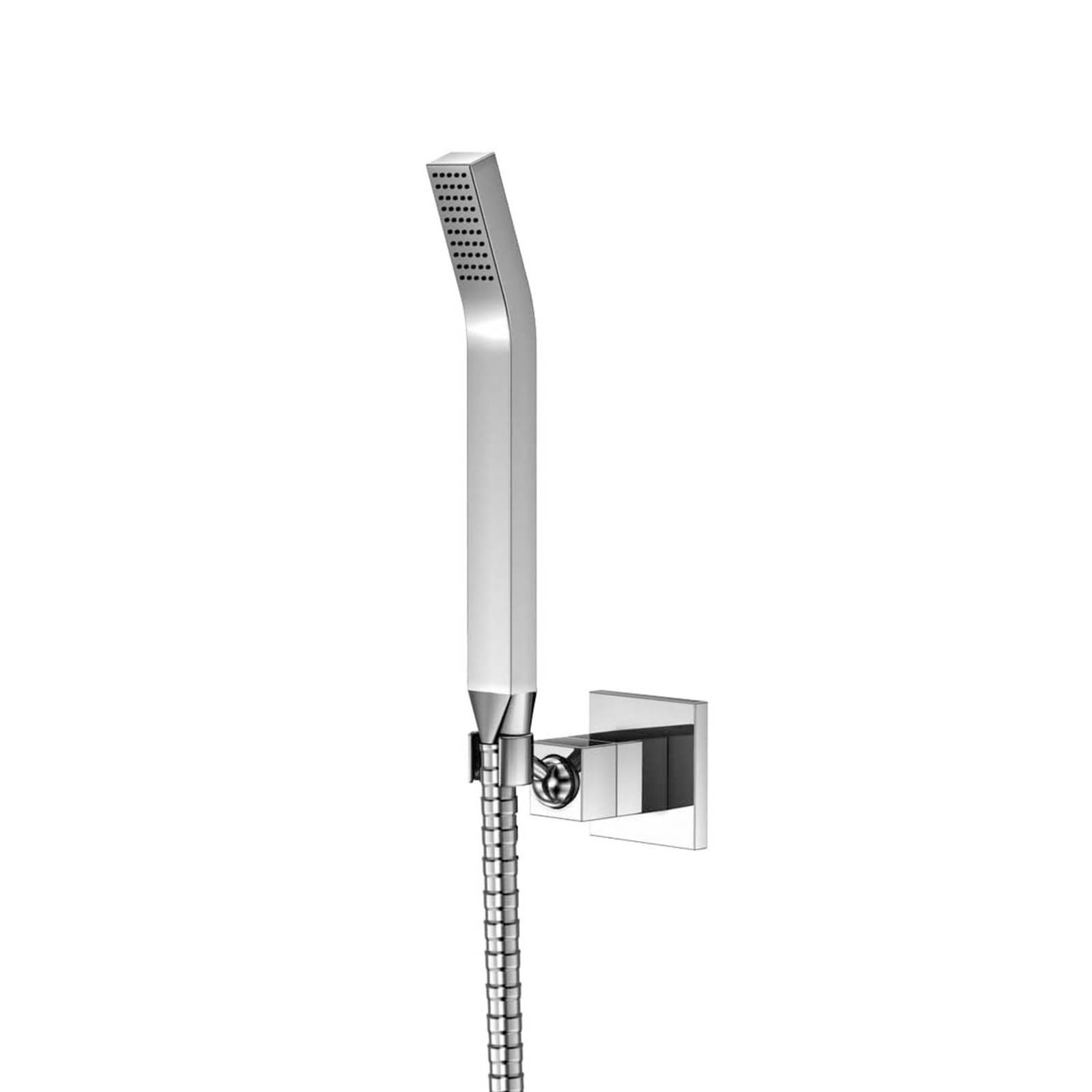 Handdouche met wandhouder en metalen doucheslang 150 mm, chroom