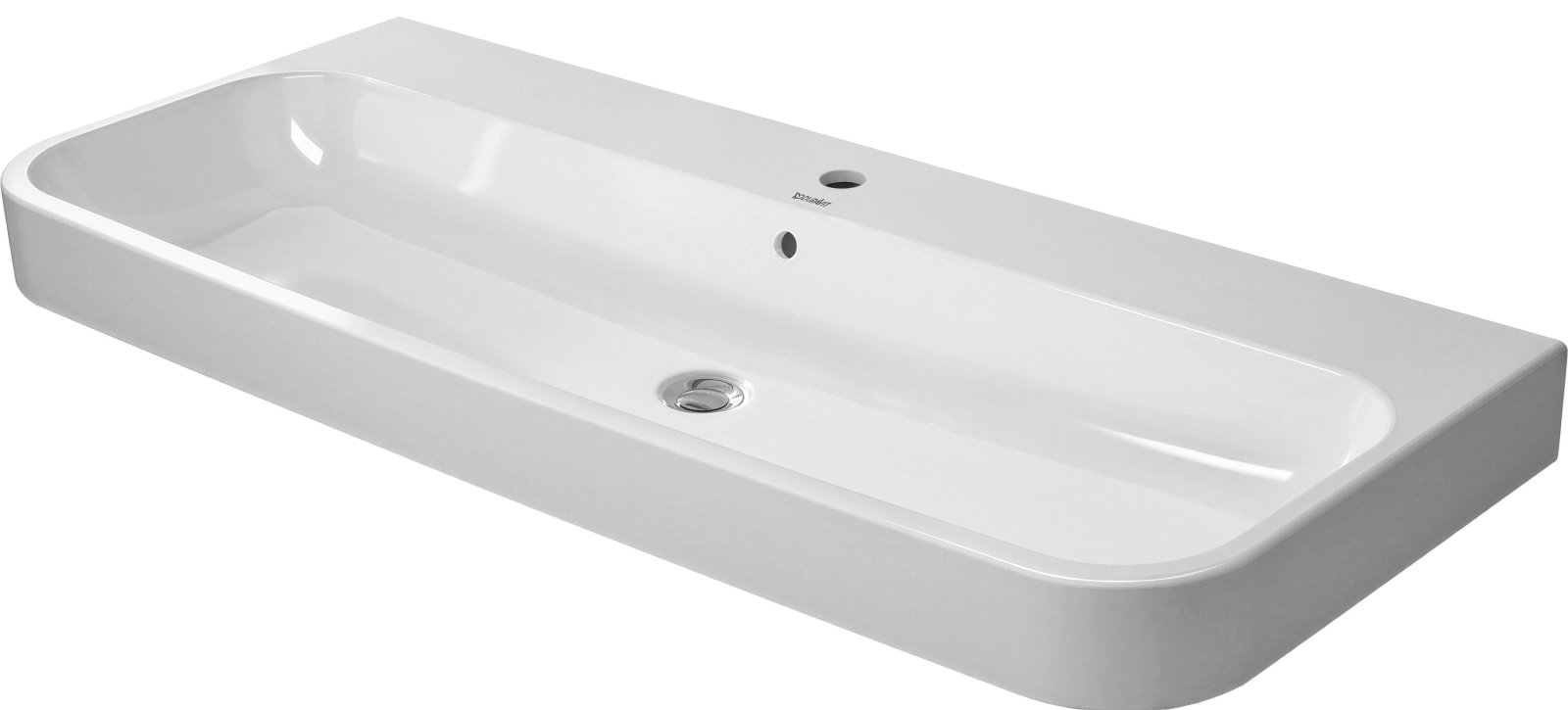 Duravit Happy D.2 Wastafel 1200 mm Wit Hoogglans, kraanvlak, aantal kraangaten per wasplaats: 1, overloop – 2318120000