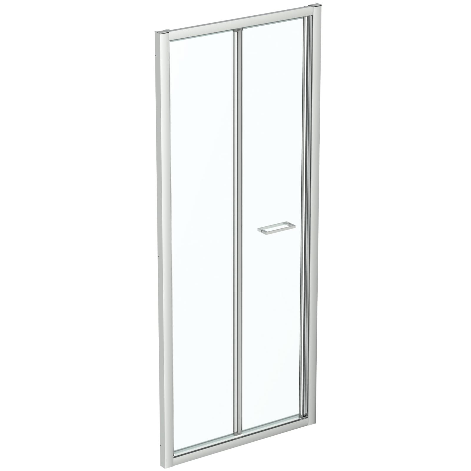 CONNECT 2 | VOUWDEUR BI-FOLD 820X70X1950 MM GLANZEND ZILVER, 2 DEUREN