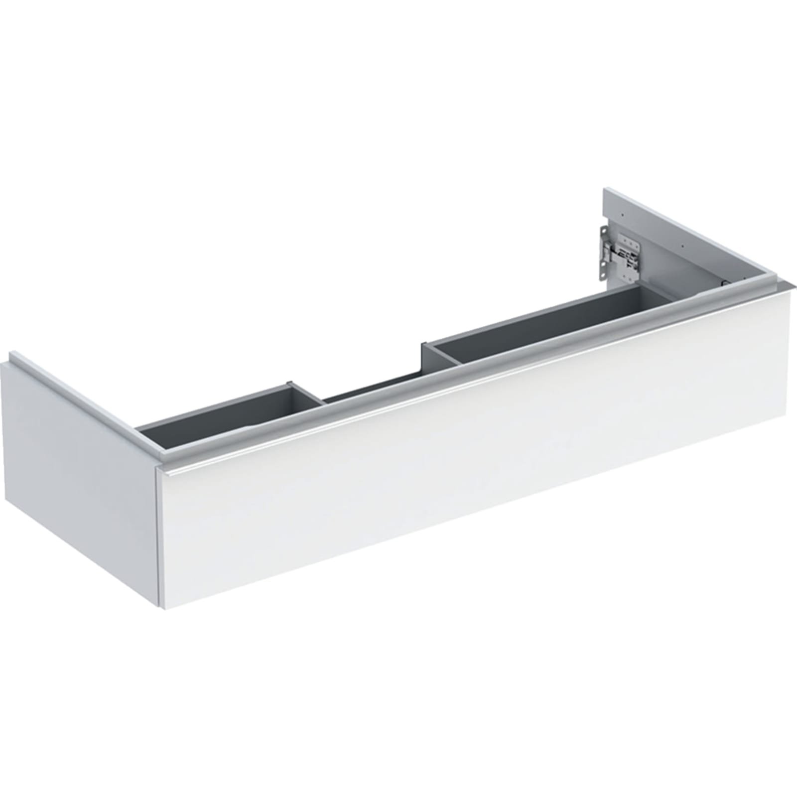 Geberit iCon wastafelonderkast, wand, 1x laden, hxbxd 247x1184x476mm, wit/chroom