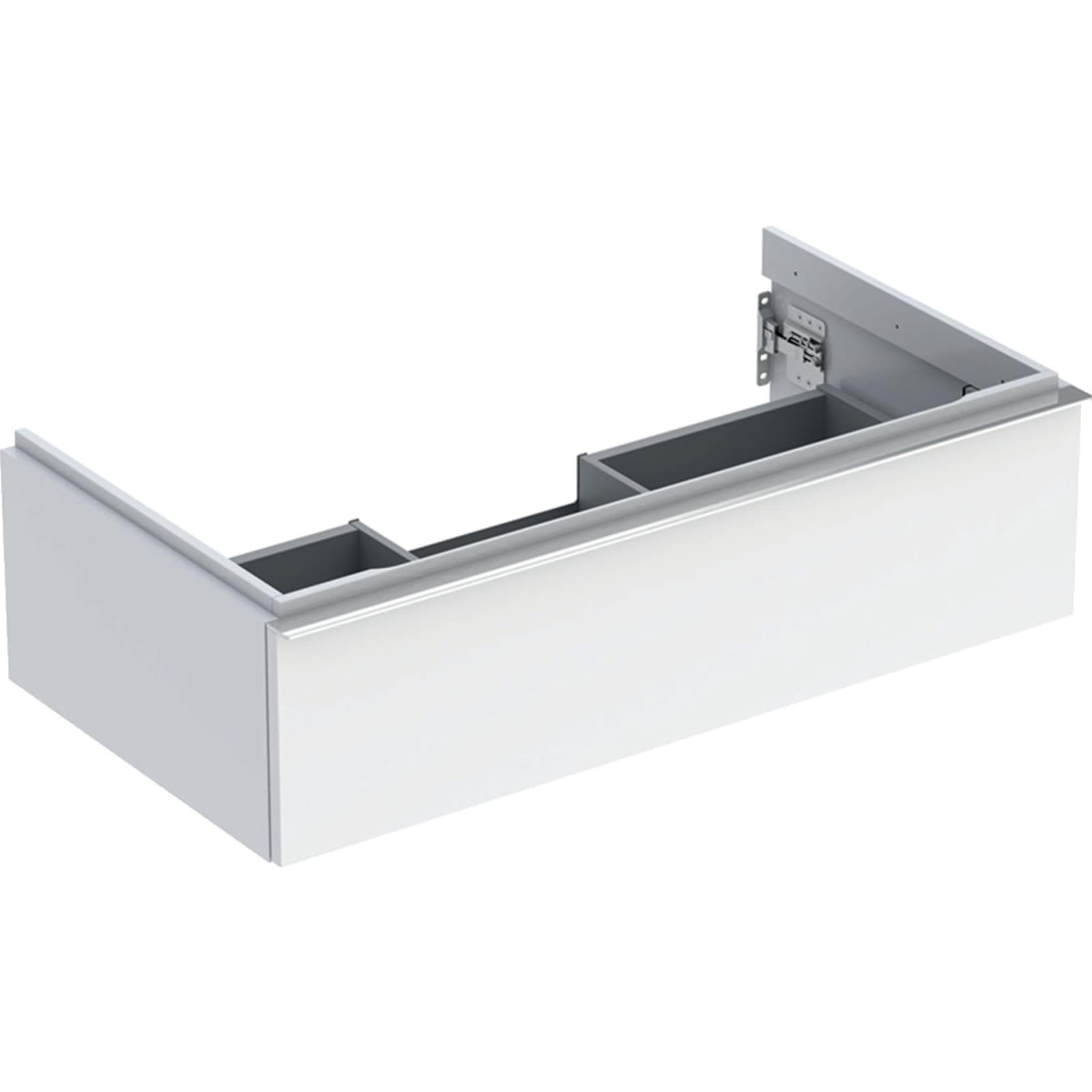 Geberit iCon wastafelonderkast, wand, 1x laden, hxbxd 247x888x476mm, wit/chroom