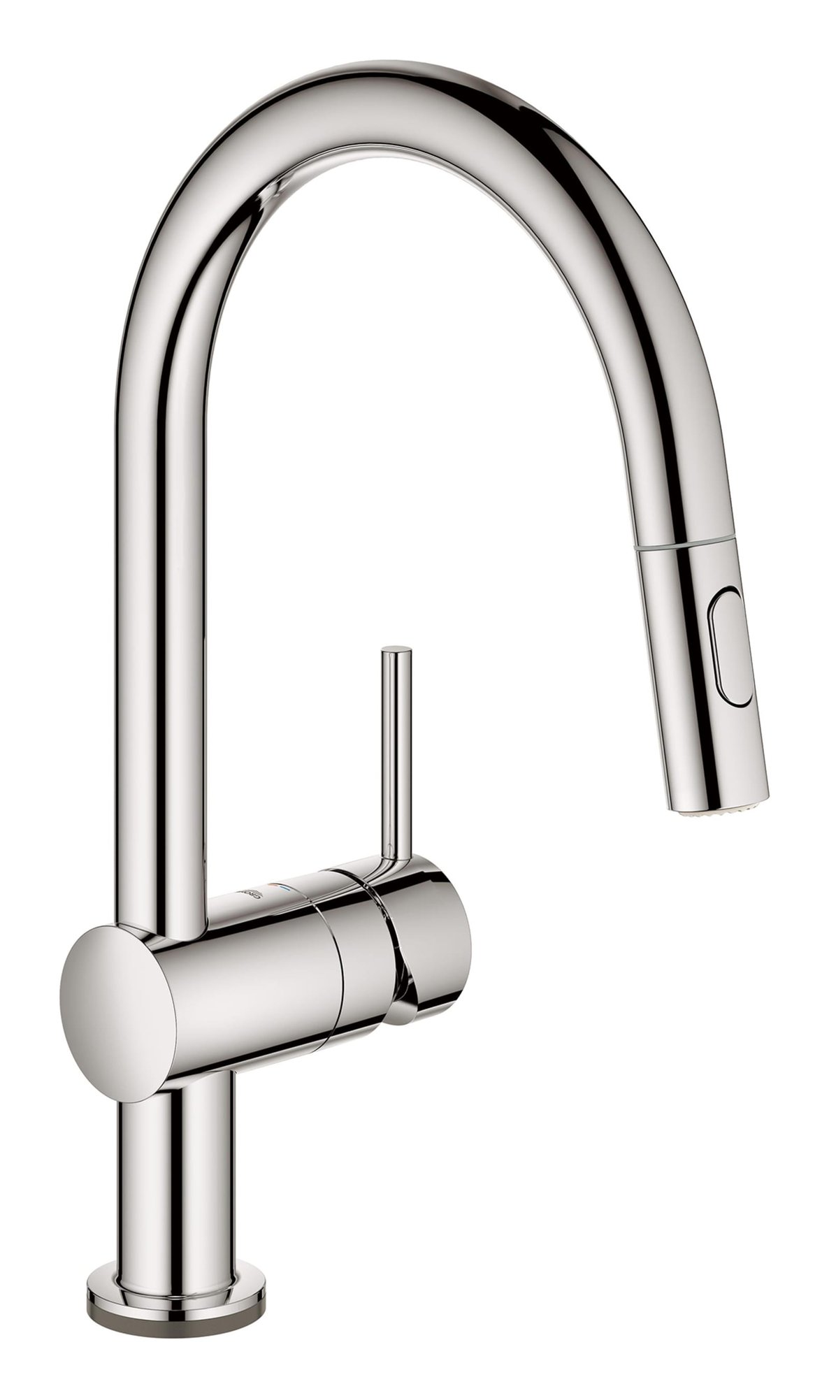 Grohe Minta Touch elektronische keukenmengkraan C-uitloop met uittrekbare handdouche