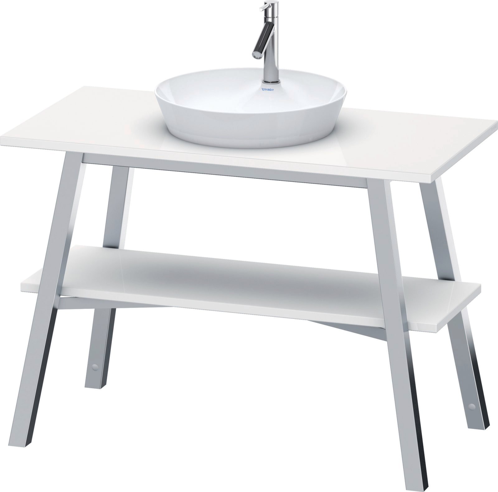 Duravit Cape Cod Opzetwastafel 480 mm Wit Hoogglans, aantal kraangaten per wasplaats: 1 – 2328480000