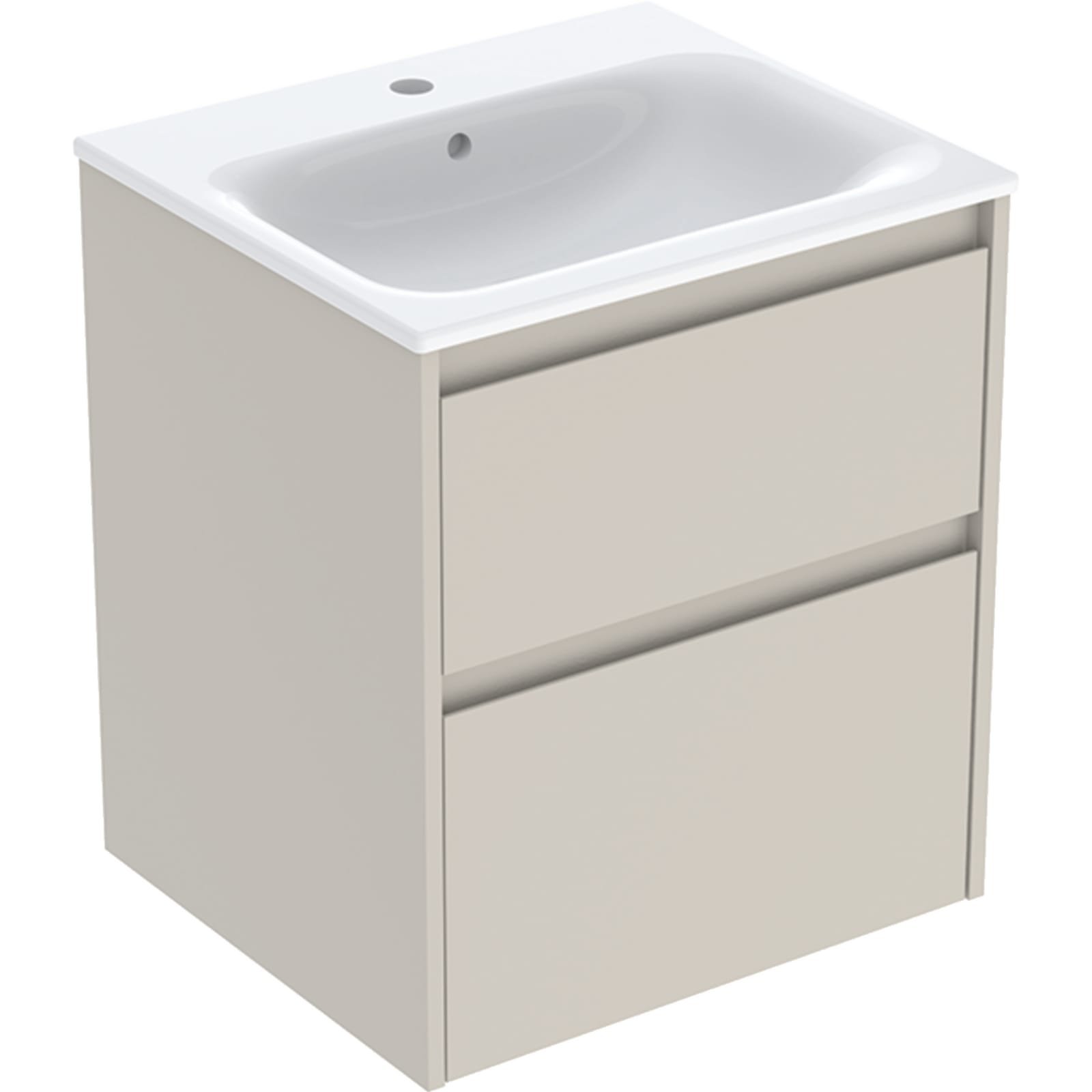 Geberit Renova Plan SR wastafelmeubelset 2LaB55 Zand Tect