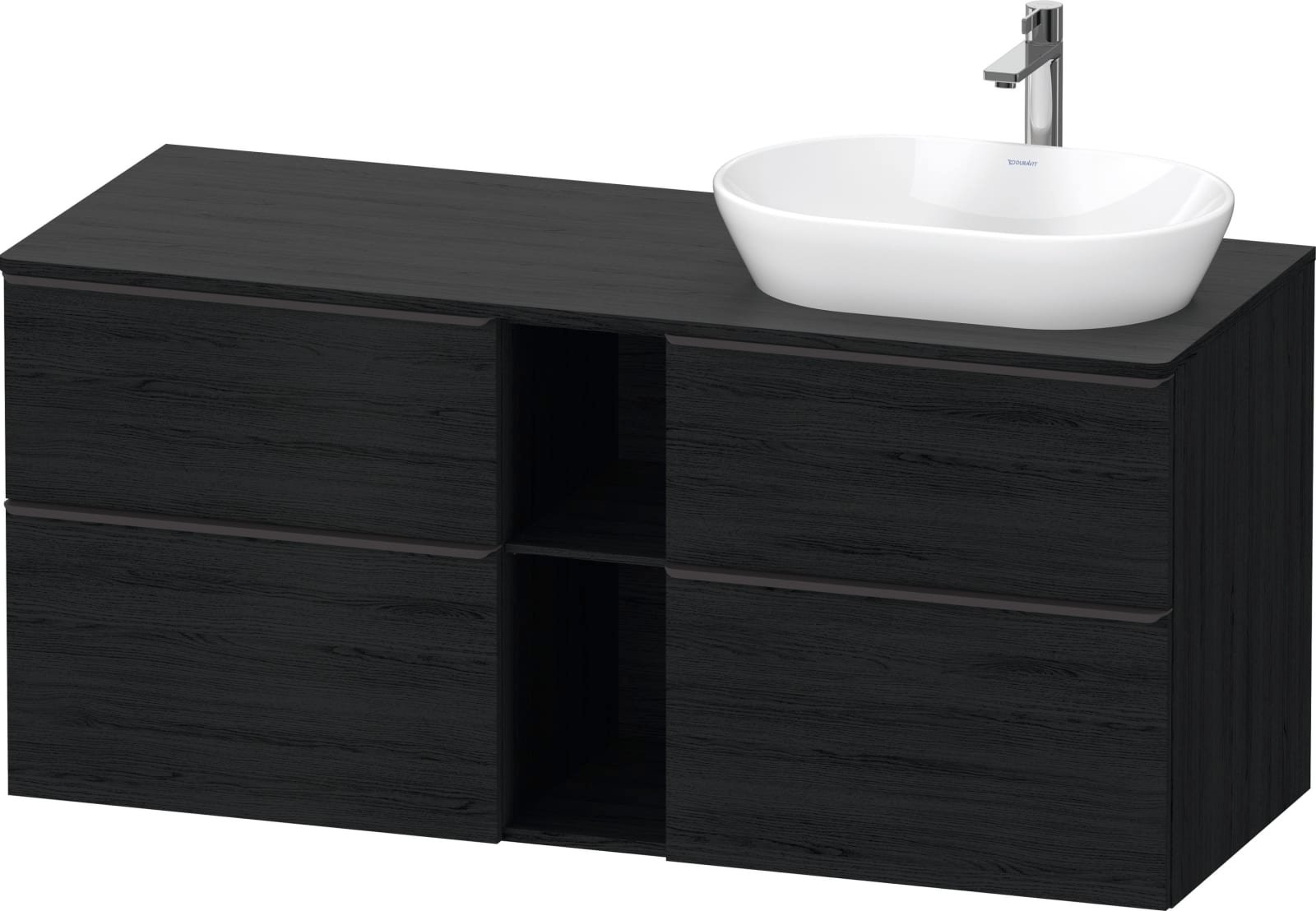 D-Neo Console wastafelonderbouw hangend Eiken zwart Mat
