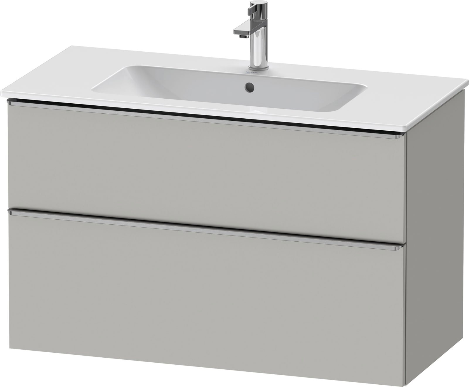 D-Neo Wastafelonderbouw hangend Betongrijs Mat (1200894080)