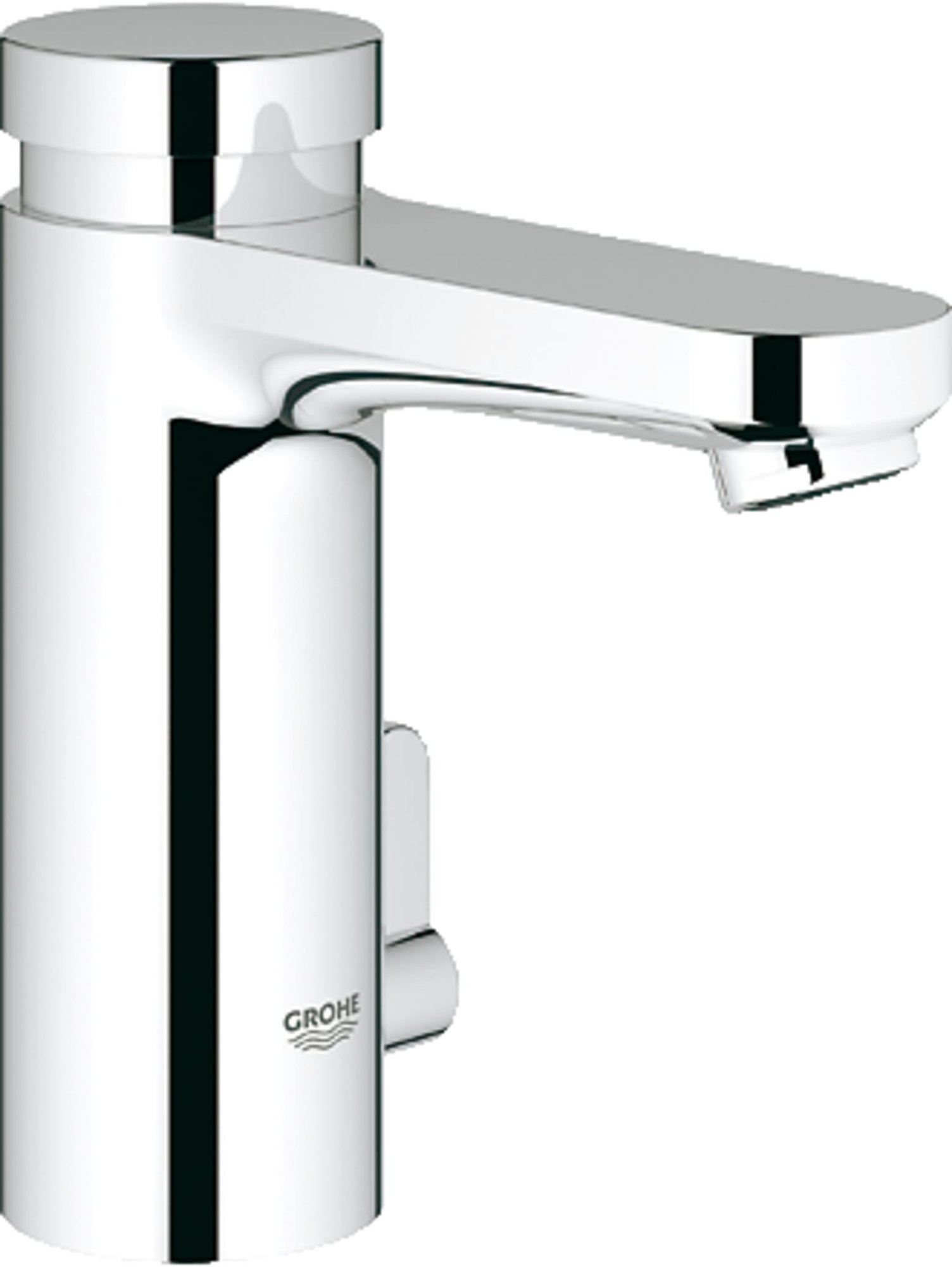 Grohe Eurosmart Cosmopolitan T, Wastafelkraan, zelfsluitend, 1-gats, met menging, 127mm hoogte, 105mm uitloop, vast, chroom thumbnail 2