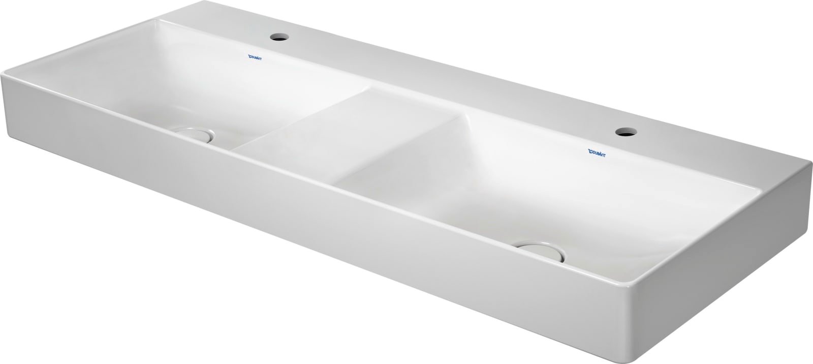Duravit DuraSquare Wastafel 1200 mm Wit Hoogglans, kraanvlak, aantal kraangaten per wasplaats: 1 – 2353120041