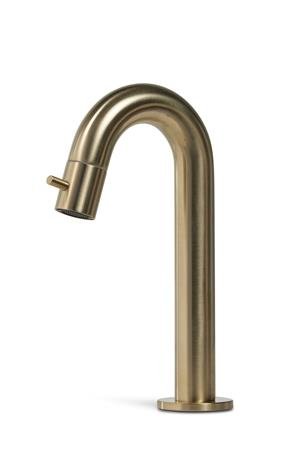 Blue Label Viby fonteinkraan laag model, geborsteld goud