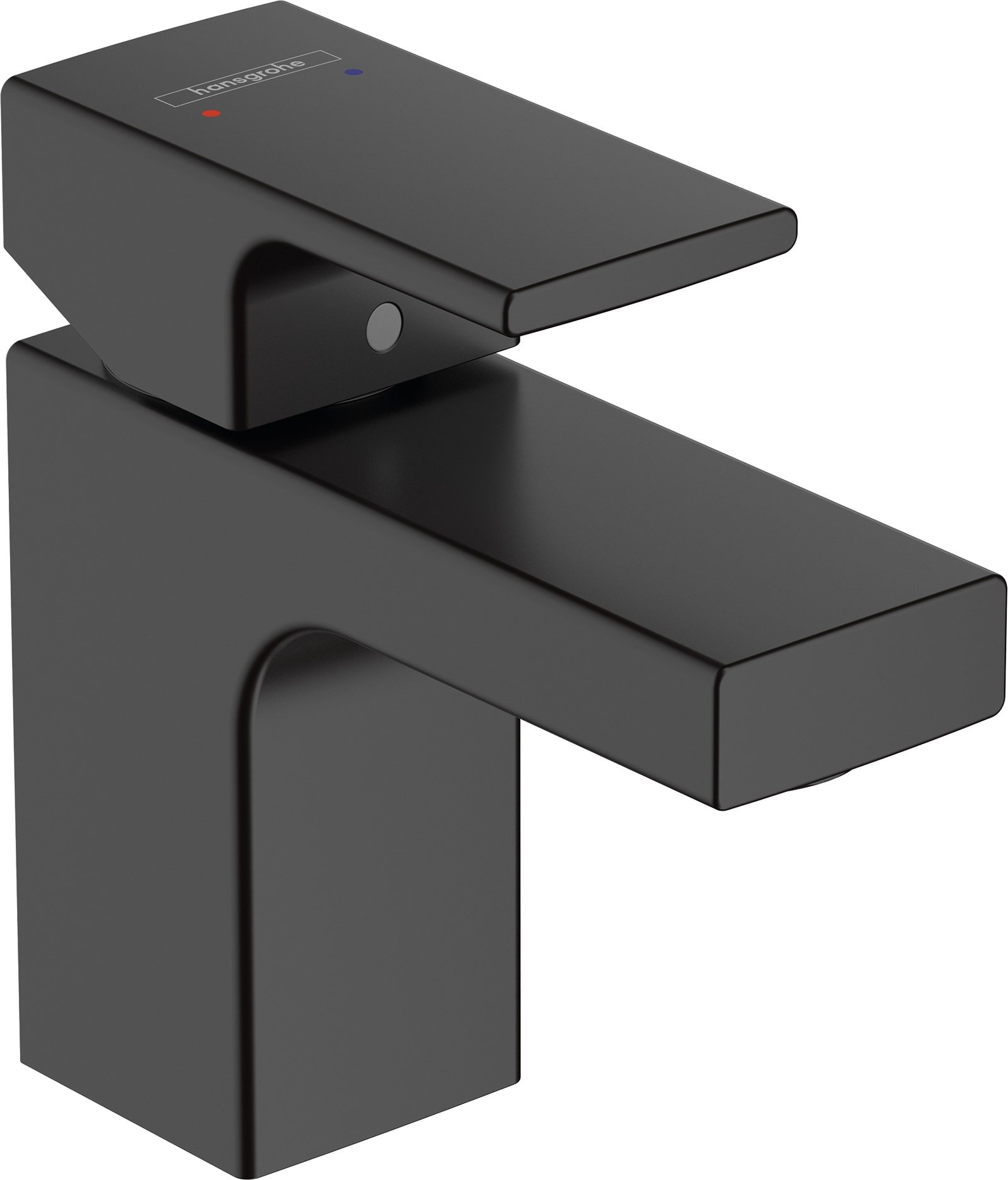Hansgrohe Vernis Shape wastafelmengkraan 70 met pop-up afvoer met trekstang, mat zwart