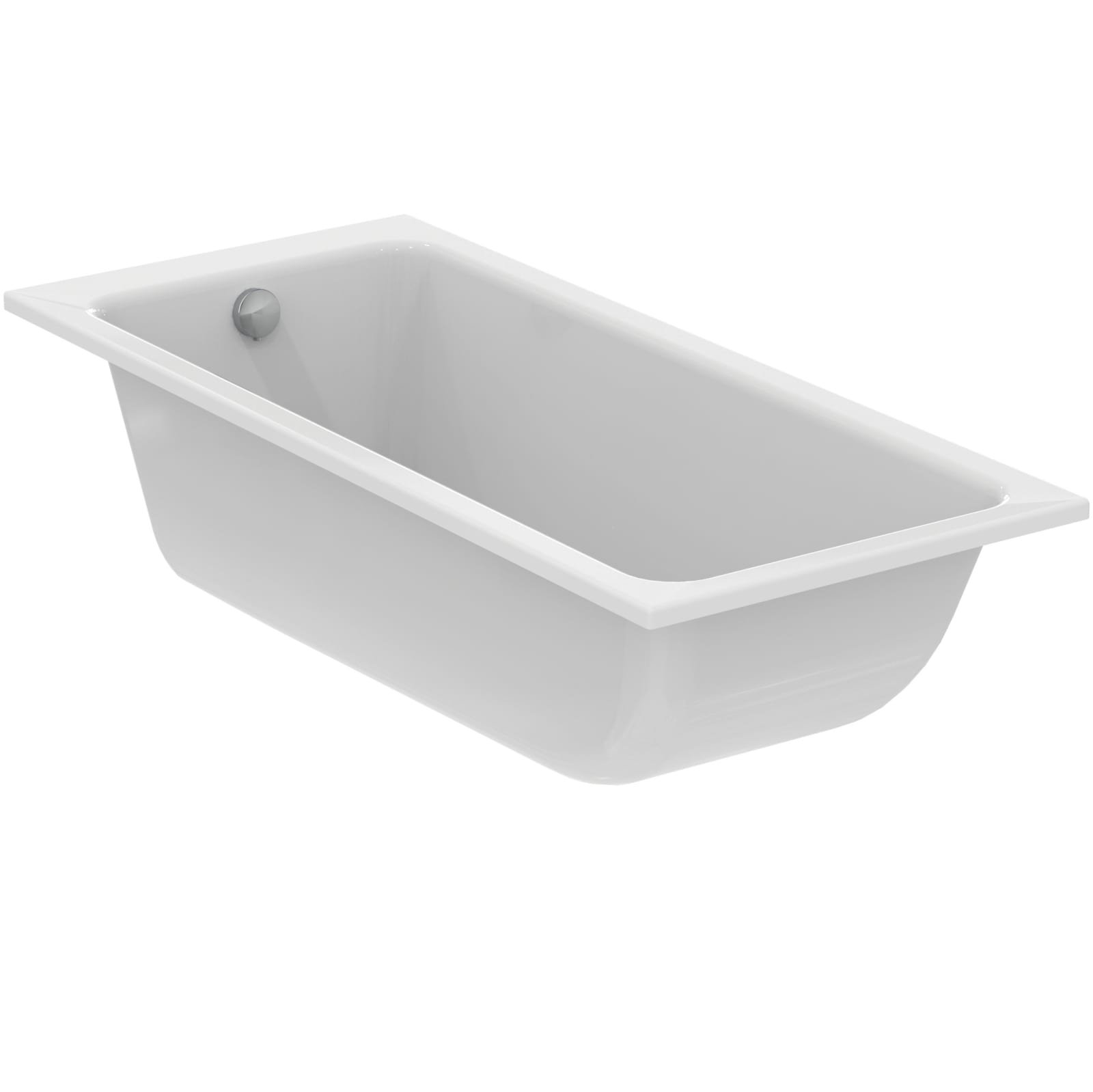 LDV | BAD 1700X750X590 MM GLANZEND WIT, ZONDER KRAANGAT, MET OVERLOOP