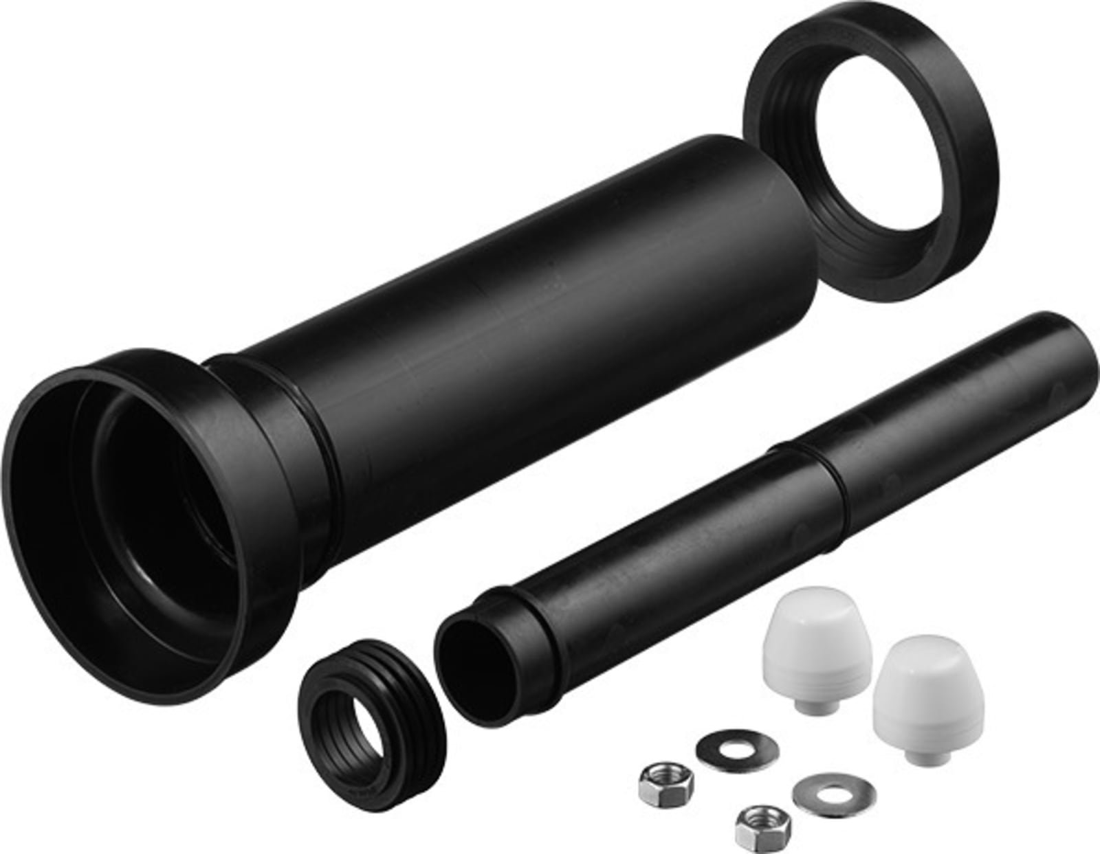 Duravit, Wandaansluitset voor WC, verlengd, spoelbuis met manchet, 365mm