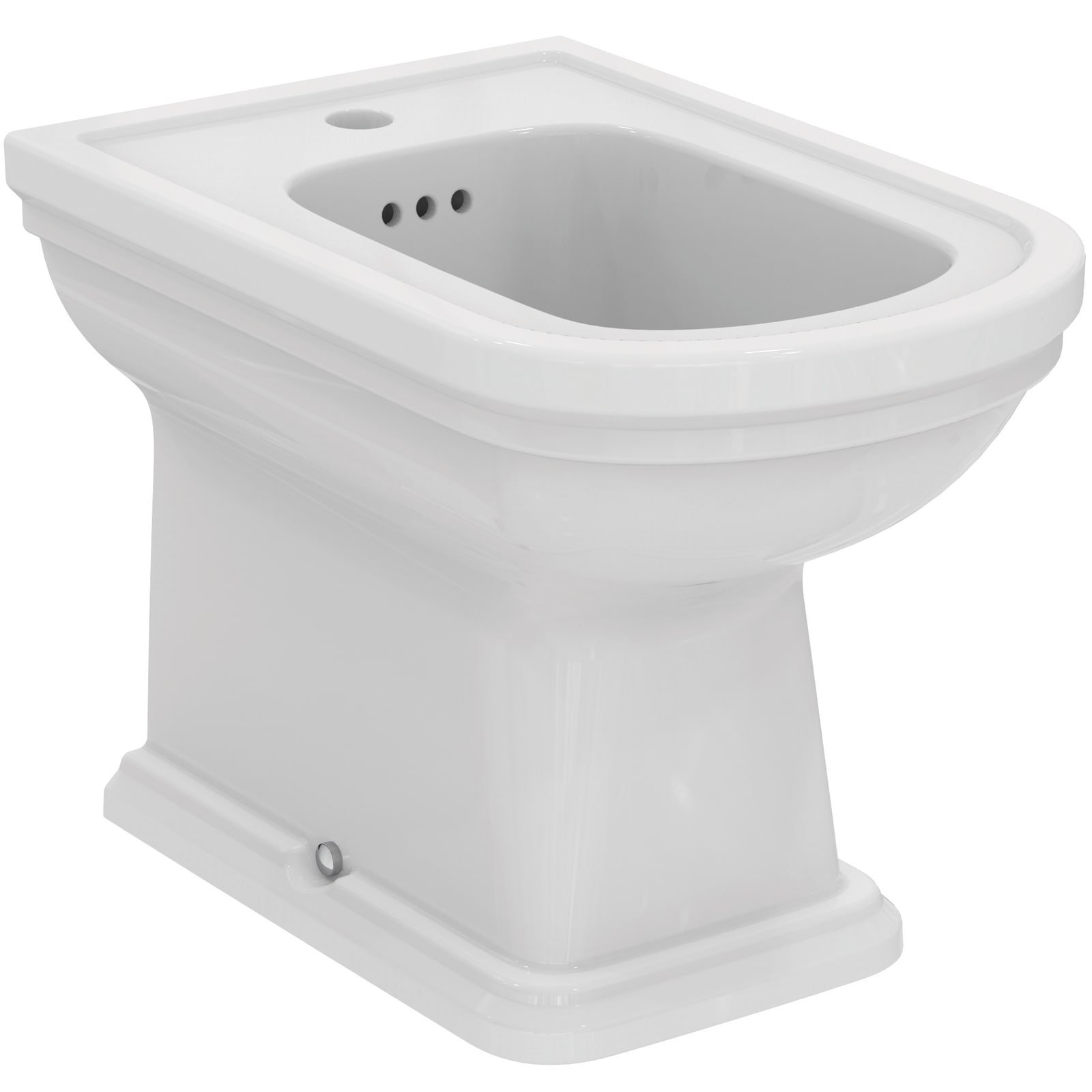 CALLA | STAAND BIDET 360X540X400 MM GLANZEND WIT, 1 KRAANGAT, MET OL