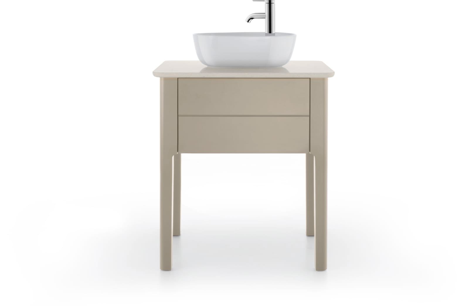 Duravit Luv Opzetwastafel 420 mm Wit Hoogglans, kraanvlak, aantal kraangaten per wasplaats: 1, geslepen – 0381420000