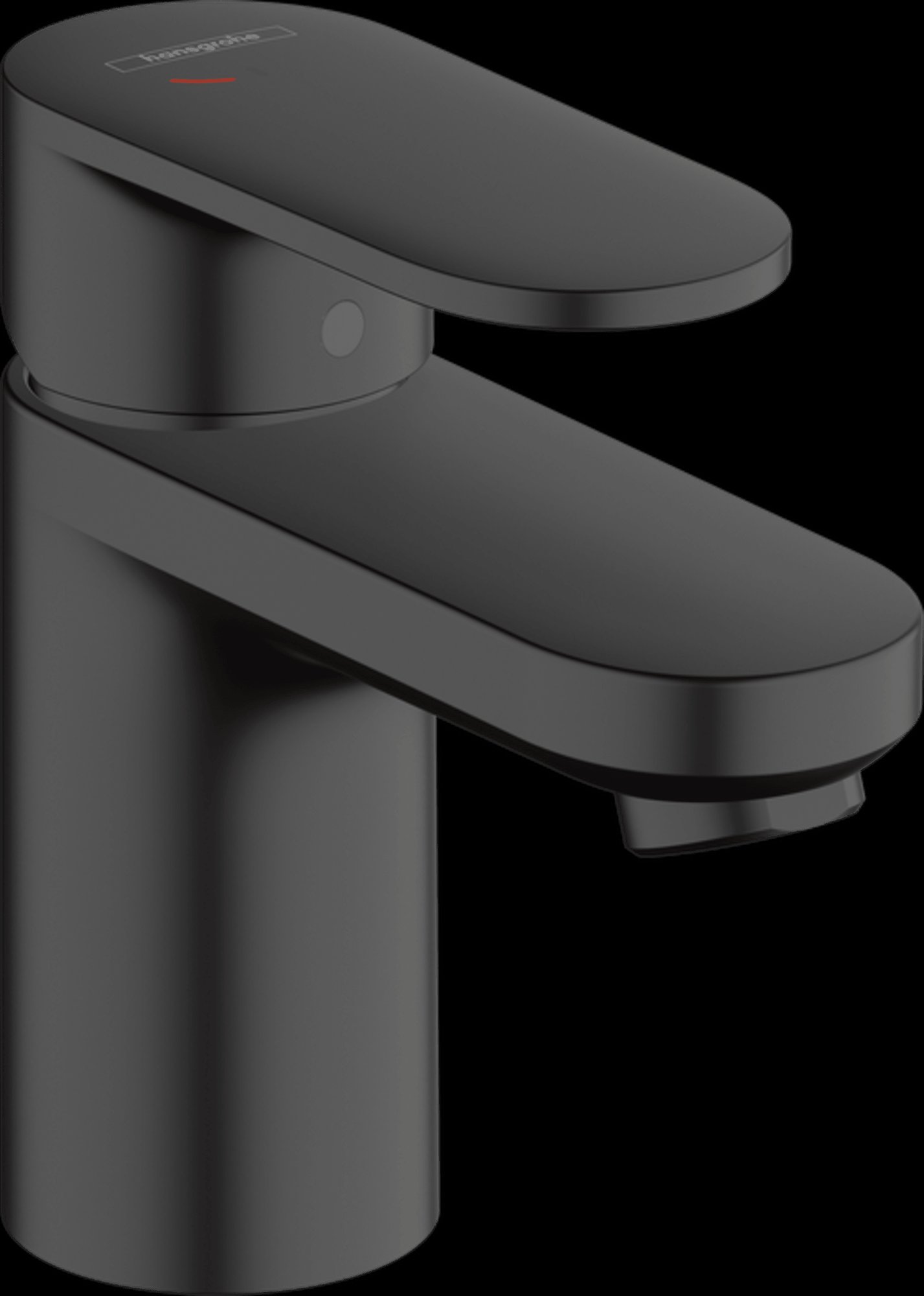 Hansgrohe Vernis Blend wastafelmengkraan 70 CoolStart 'brass' met pop-up afvoer met trekstang, mat zwart