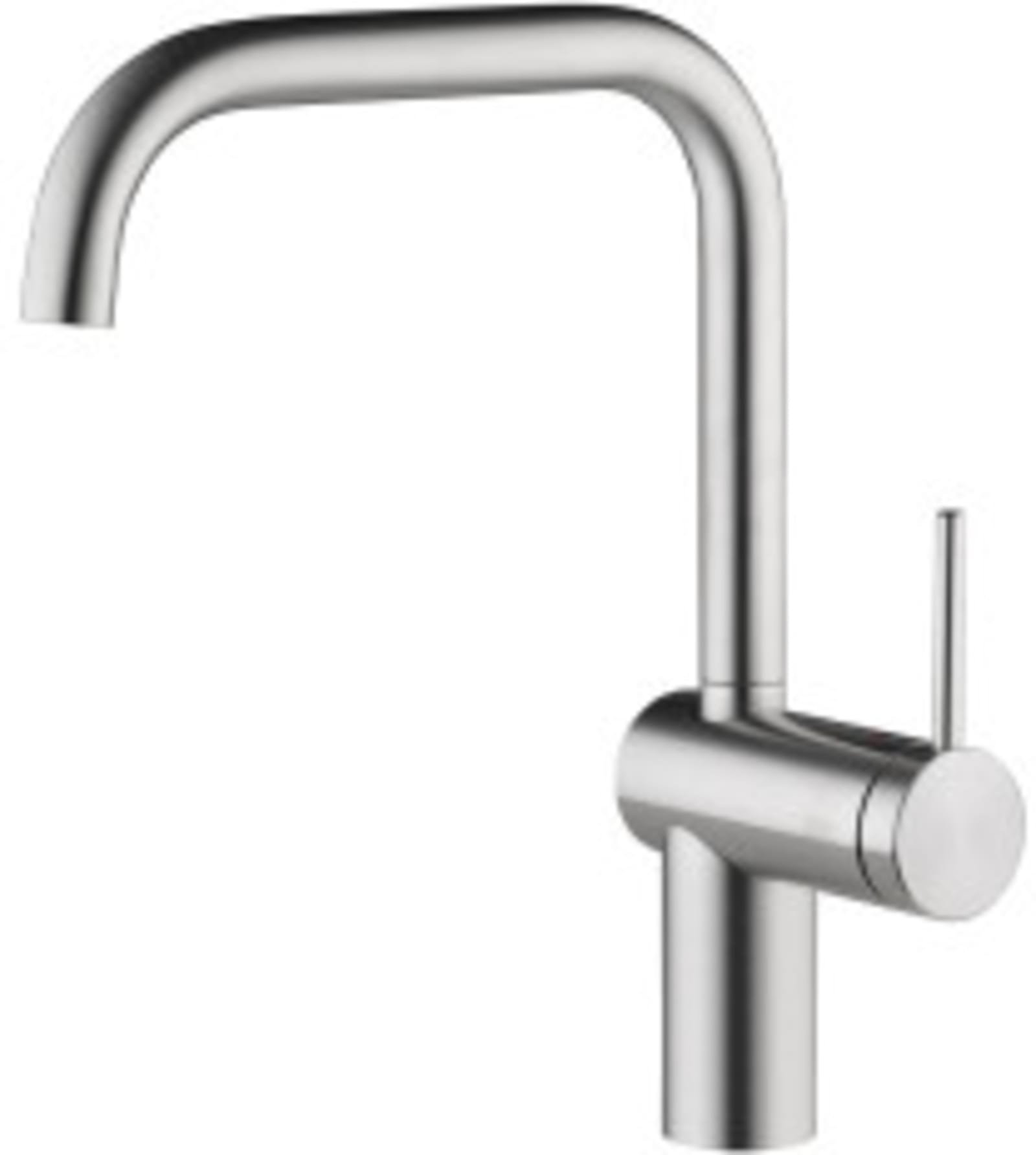 KWC LIVELLO eengreeps keukenmengkraan met draaibare uitloop 160°, Neoperl Cache, A 225 flexibele aansluitslangen, rvs