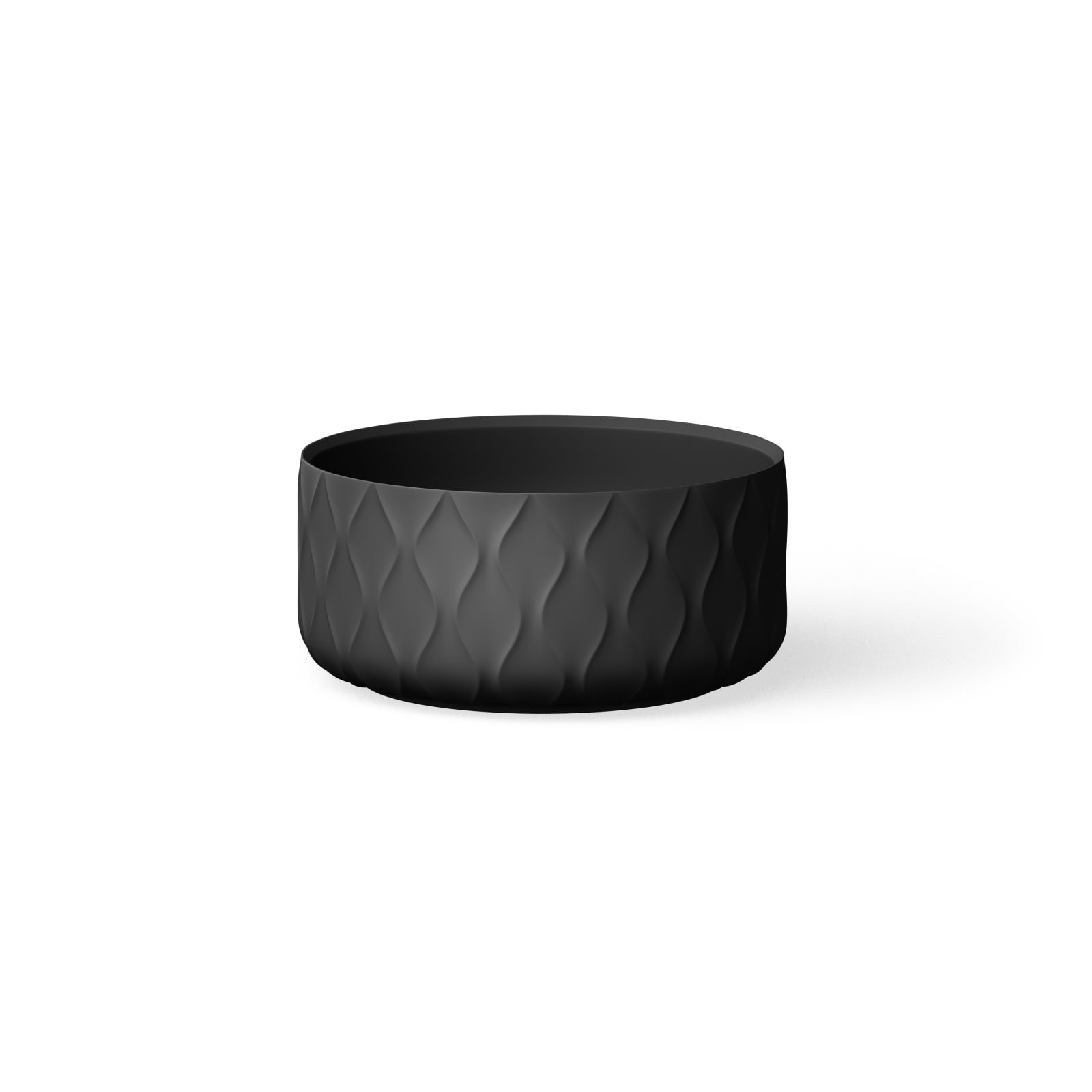 Ceramic Waves Round dia 36cm kleur Matt Black