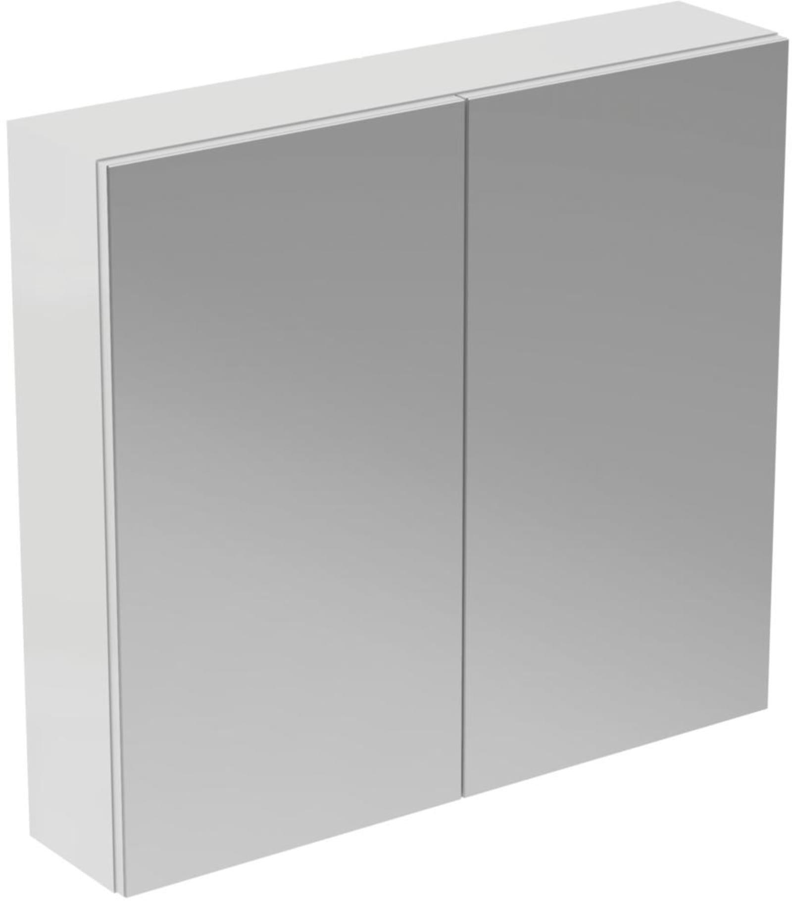 Ideal Standard spiegelkast, 2 deuren, frontspiegel, hxbxd 700x800x170mm, aluminium