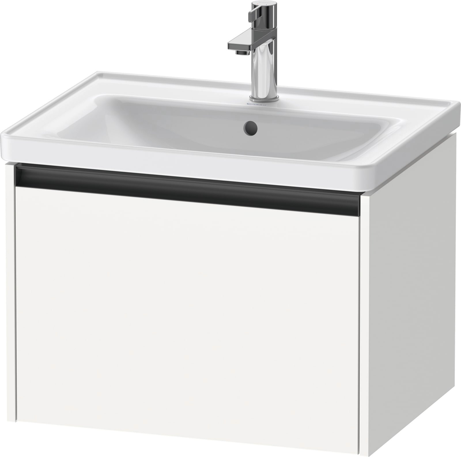 Duravit Ketho.2 Wastafelonderbouw hangend, Wit Mat, rechthoekig, aantal grote lades: 1 – K25082018180000