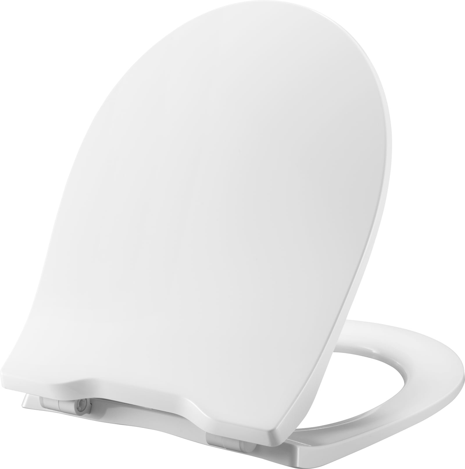 Pressalit Objecta Pro 990 standaard closet zitting met deksel inclusief scharnieren DF in roestvrij staal, wit. Vorm rounded