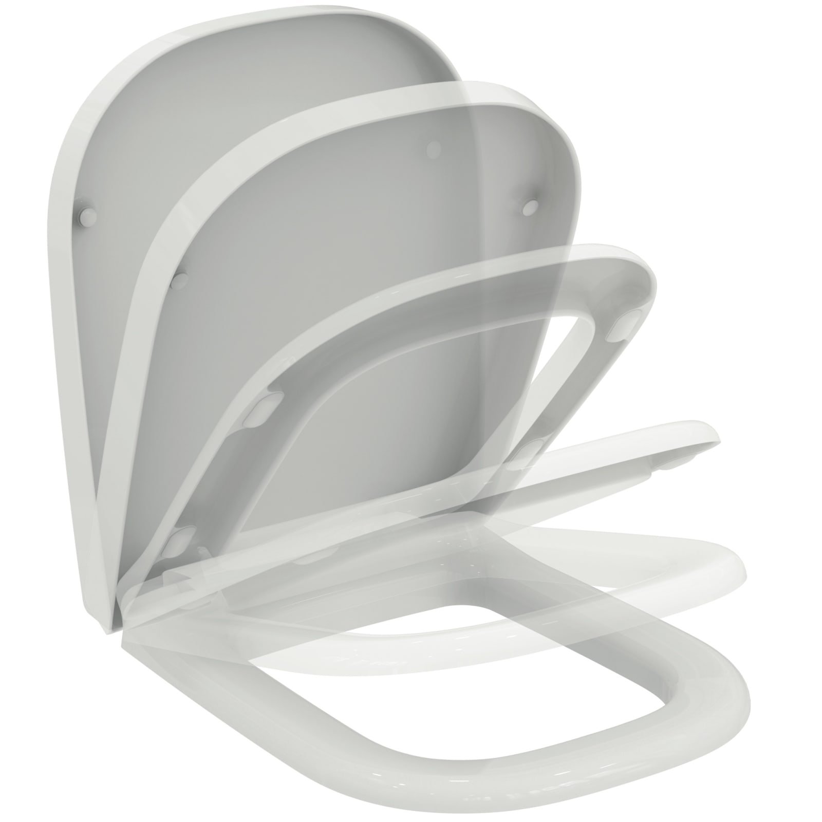SOFTMOOD | CLOSETZITTING WRAPOVER 370X450X55 MM GLANZEND WIT | SOFTCL